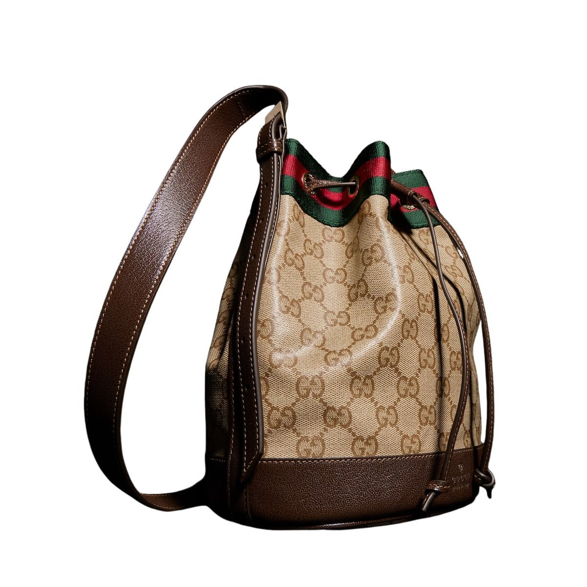 (WMNS) Gucci Venice Small Bucket Bag 'Sand Brown' A002GW-FAF79-8547