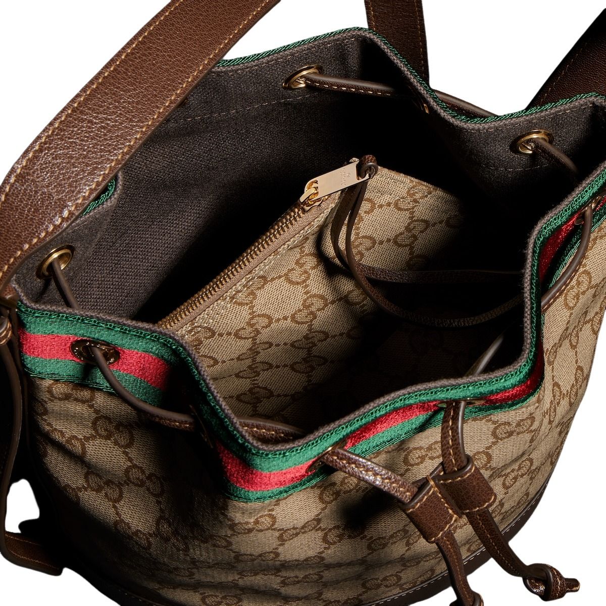 (WMNS) Gucci Venice Small Bucket Bag 'Sand Brown' A002GW-FAF79-8547