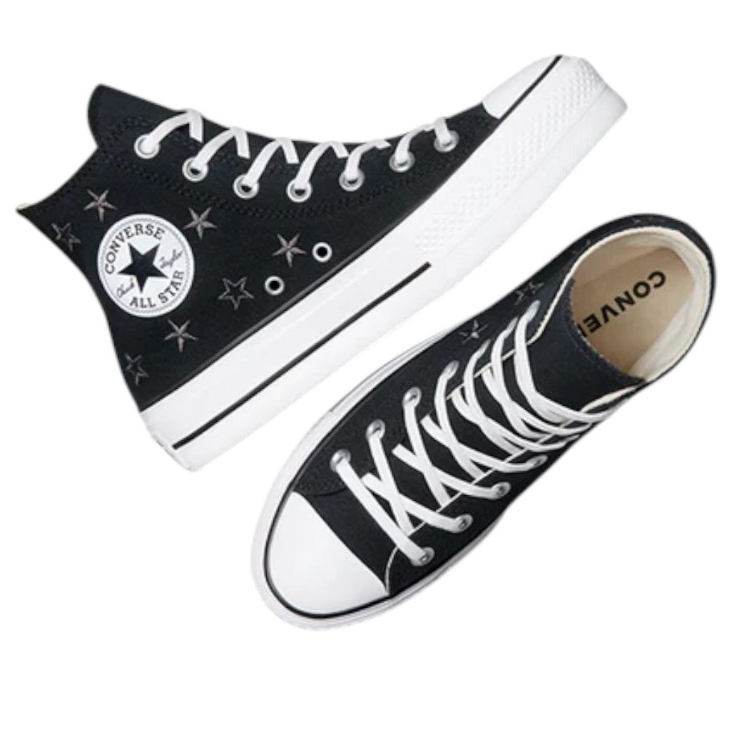 (WMNS)	Converse Chuck Taylor All Star Lift Platform Celestial 'Black Natural Ivory' A15537C