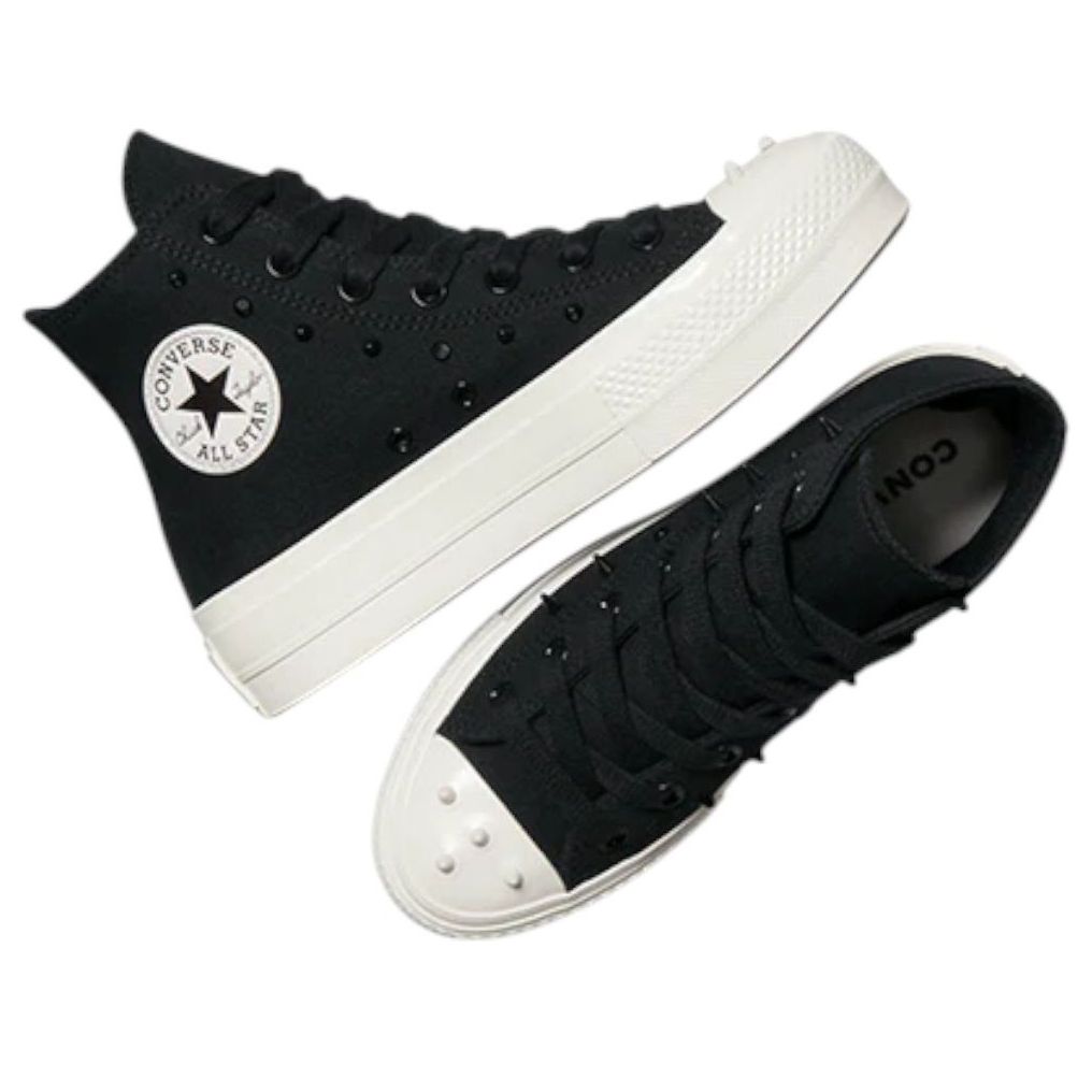 (WMNS)	Converse Chuck Taylor All Star Lift Platform Spikes 'Black Vintage White' A15540C