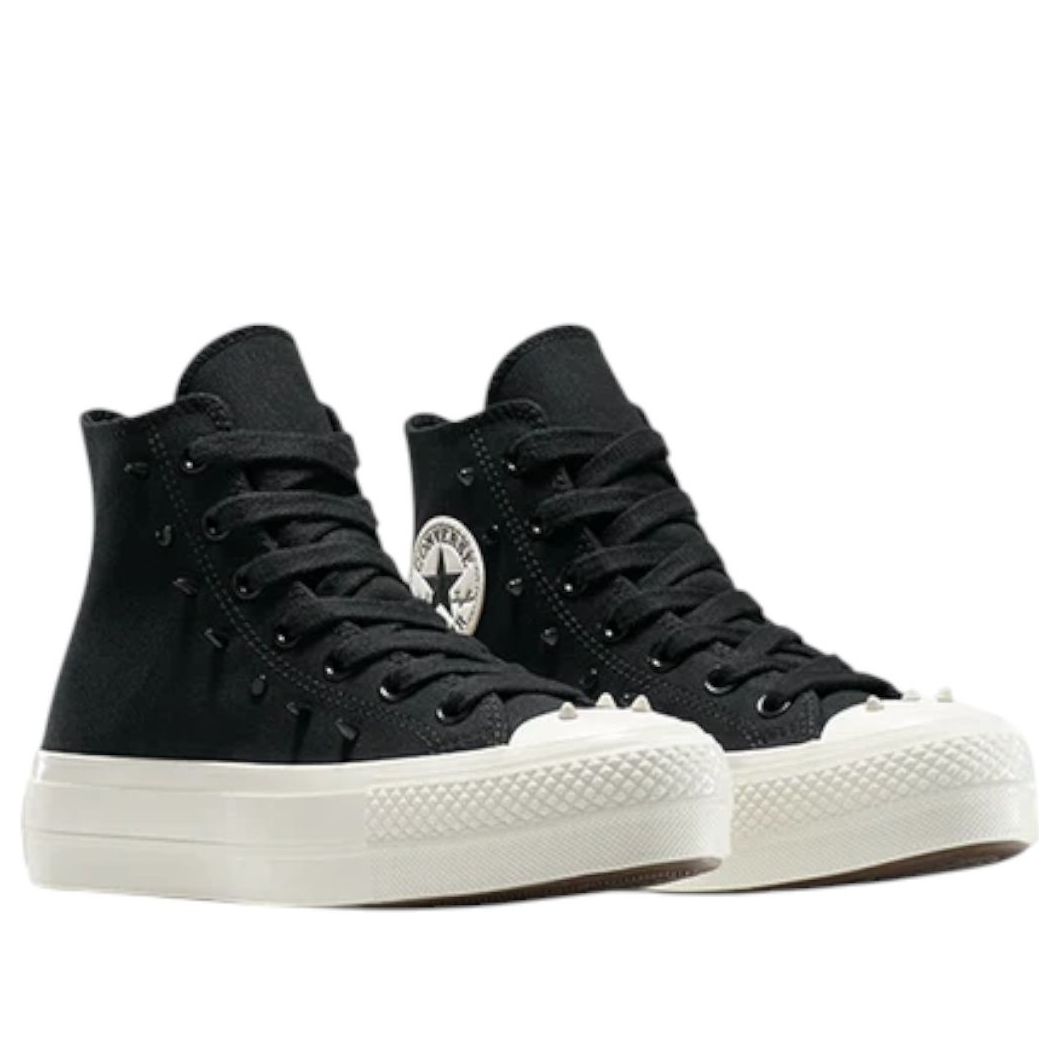 (WMNS)	Converse Chuck Taylor All Star Lift Platform Spikes 'Black Vintage White' A15540C