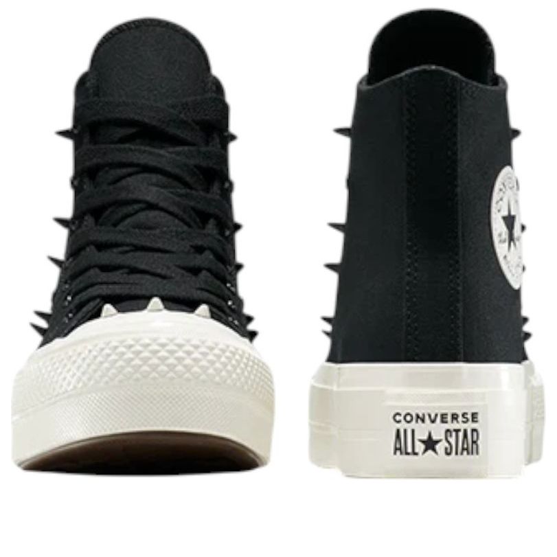 (WMNS)	Converse Chuck Taylor All Star Lift Platform Spikes 'Black Vintage White' A15540C