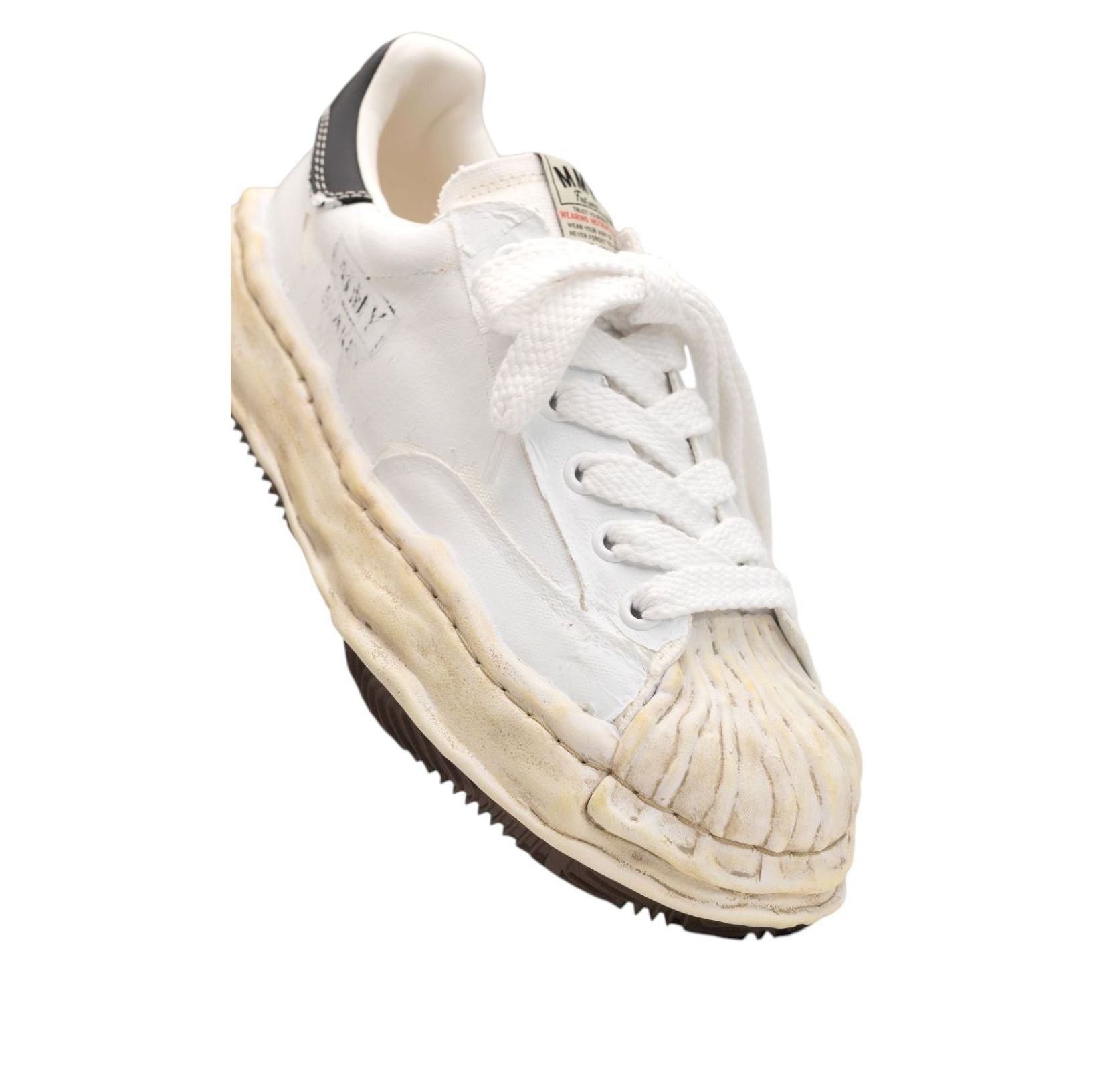 Maison MIHARA YASUHIRO BLAKEY OG Sole Film Attached Canvas Low 'White' A15FW727-WHITE
