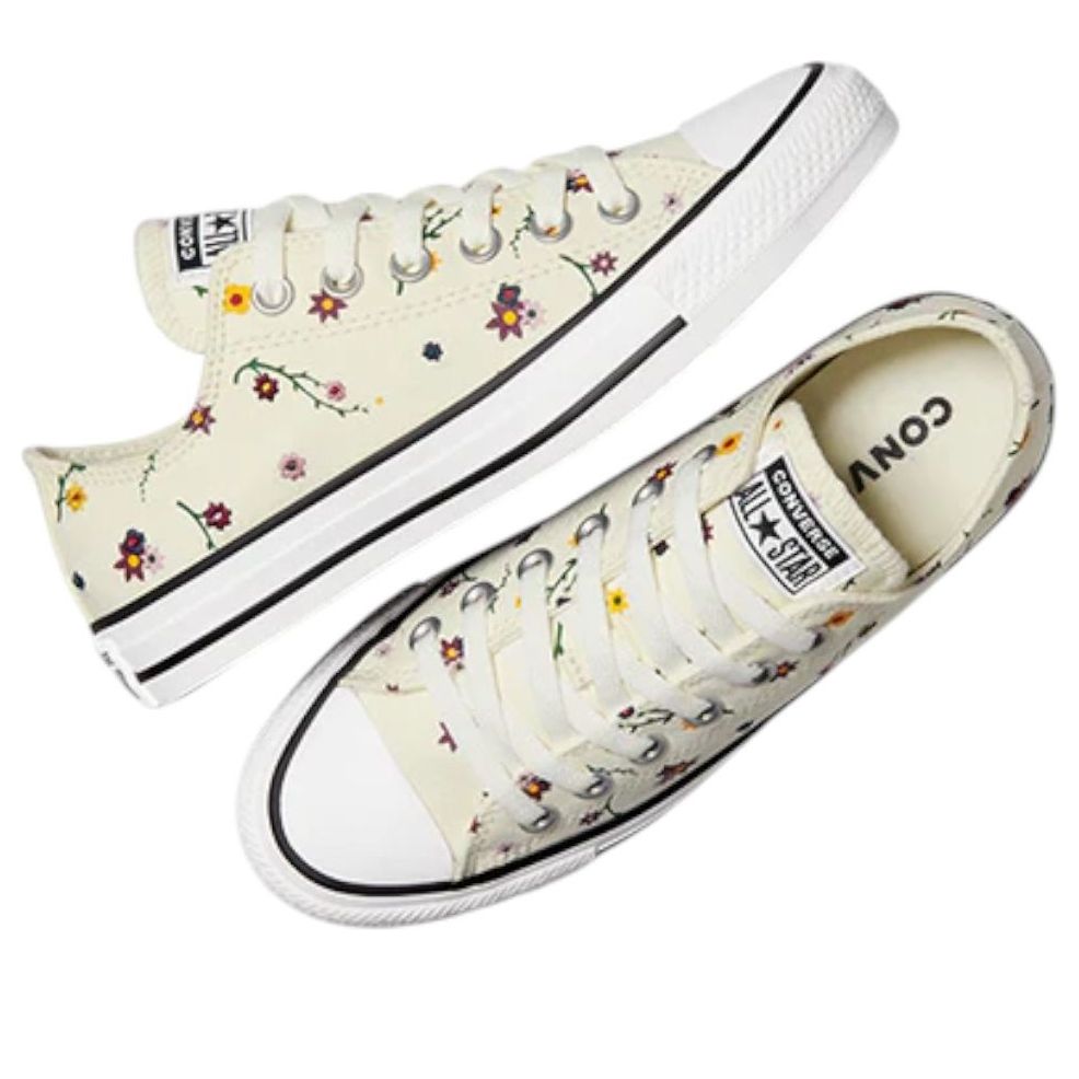 (WMNS) Converse Chuck Taylor All Star Floral 'Egret Sport Berry' A16521C