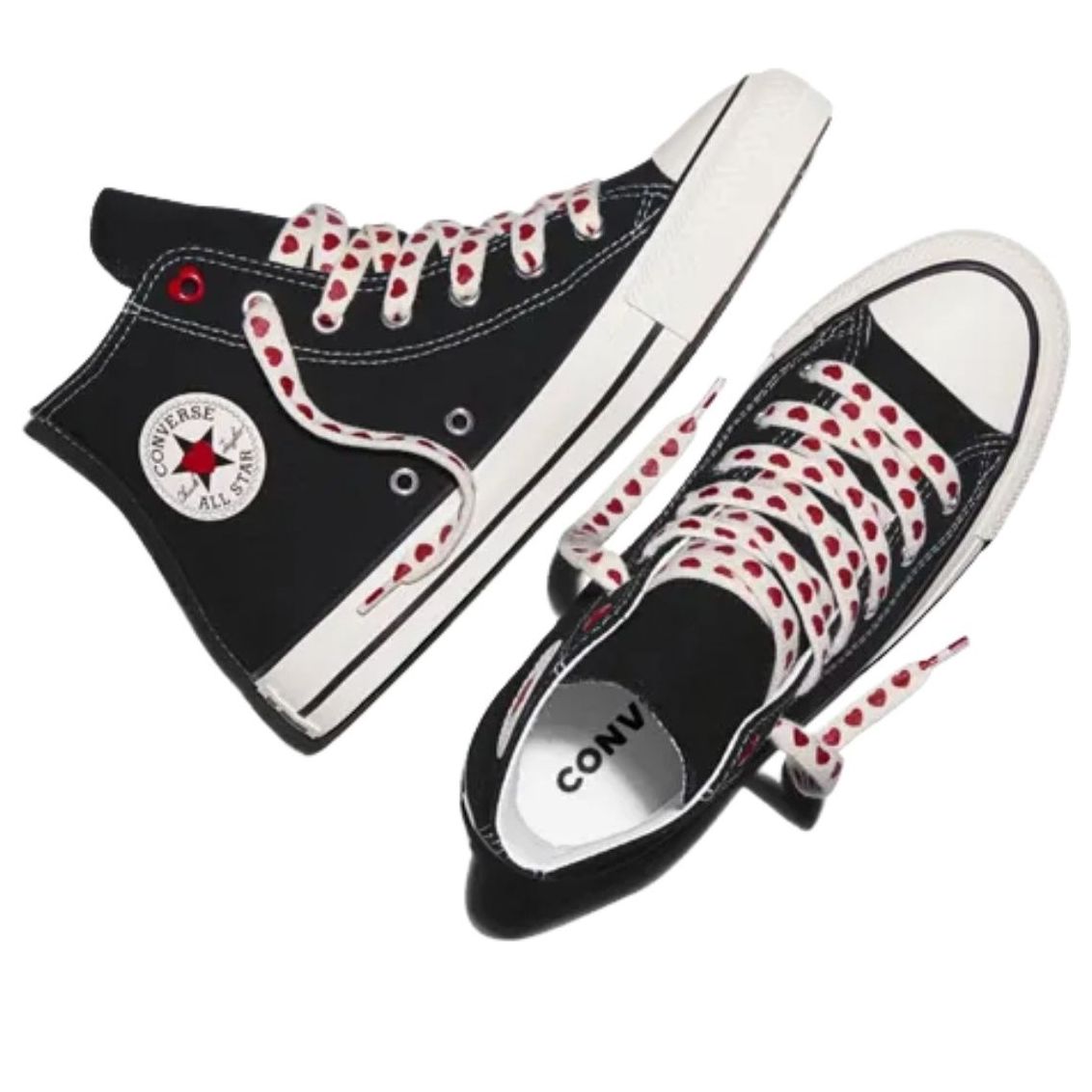 (PS) Converse Chuck Taylor All Star Hearts 'Black Vintage White' A19064C
