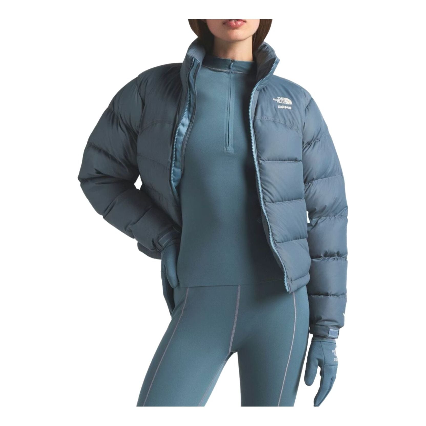 The North Face x SKIMS FW25 2000 Retro Nuptse Jacket 'Kyanite' NF0A82Z5-T8Q