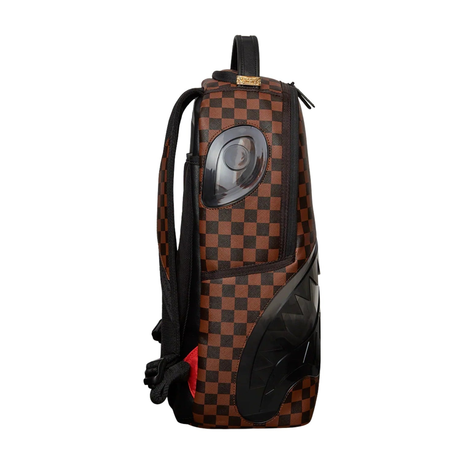 Sprayground Clear Rubber Sharks In Paris DLXSV Backpack 'Brown Black' 910B5855NSZ