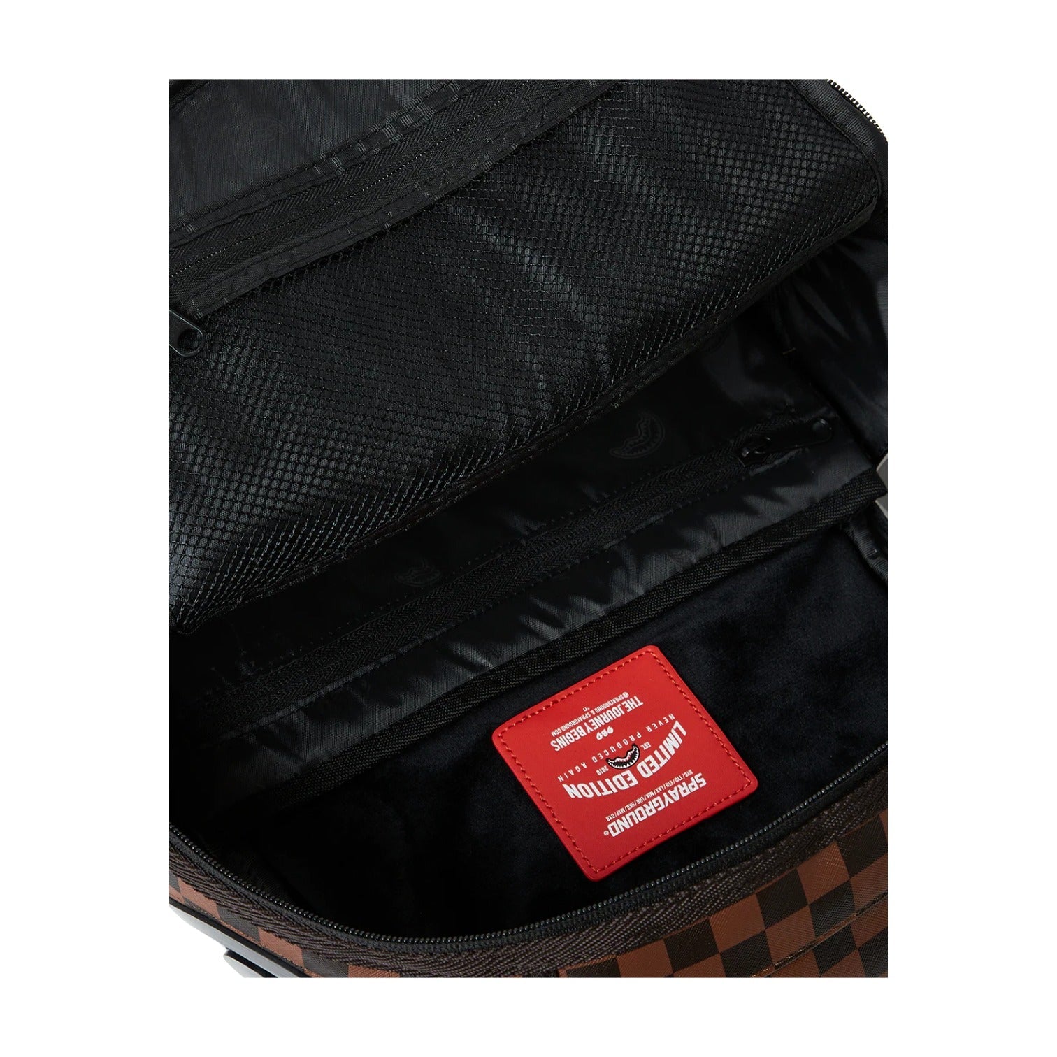 Sprayground Clear Rubber Sharks In Paris DLXSV Backpack 'Brown Black' 910B5855NSZ