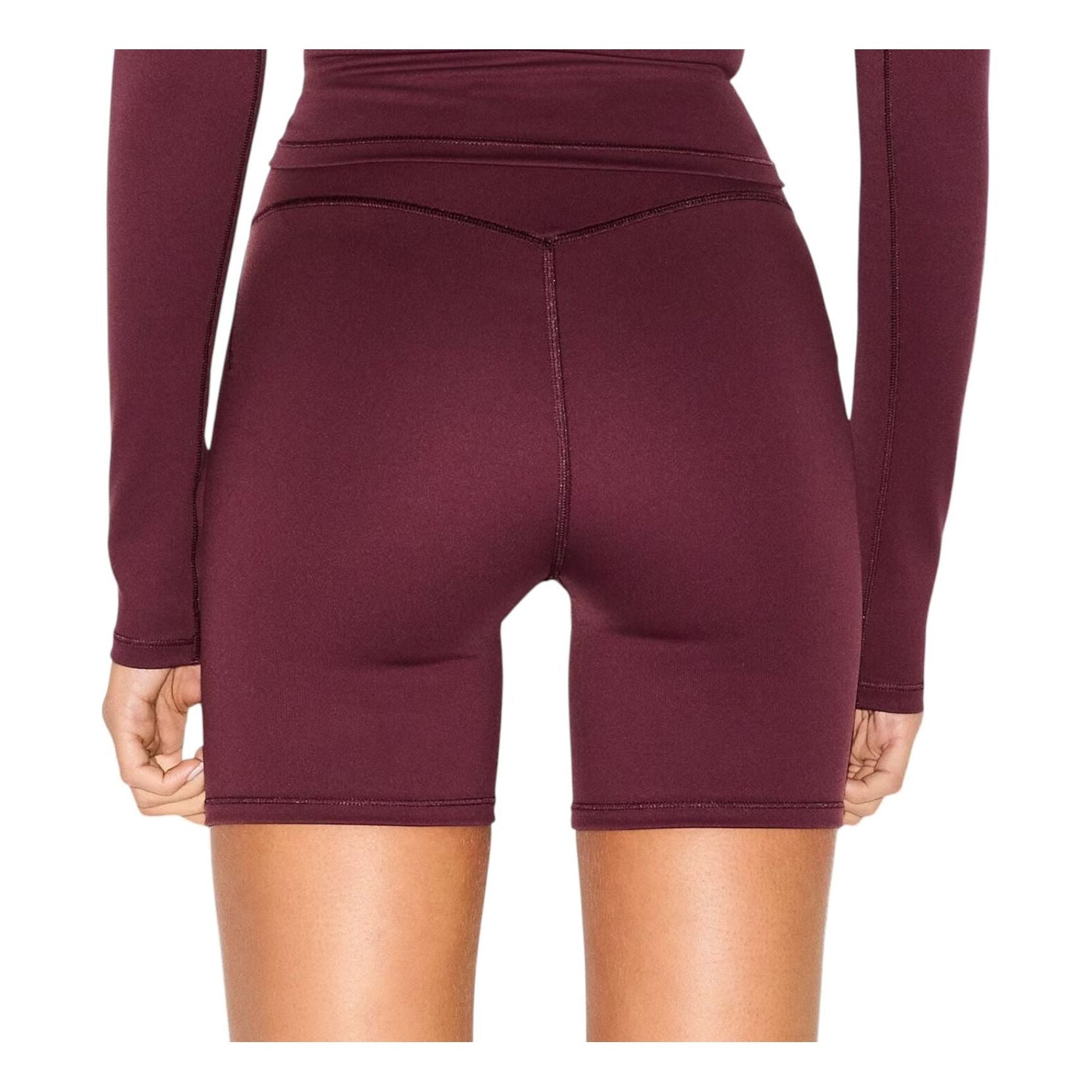 (WMNS) Nike x SKIMS Matte High-Waisted 5" Biker Shorts 'Currant' BOBKS7022W-CUR