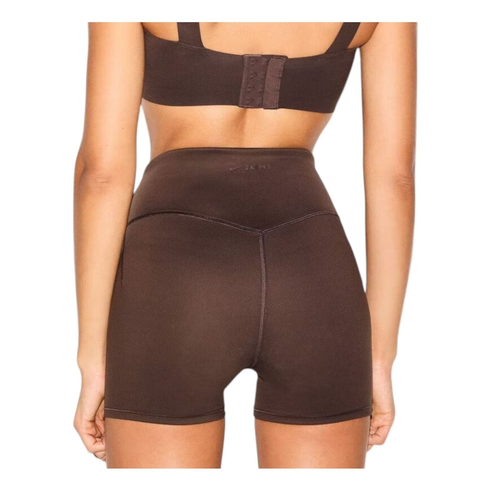 (WMNS) Nike x SKIMS Matte High-Waisted 5" Biker Shorts 'Dark Sepia' BOBKS7022W-DSP