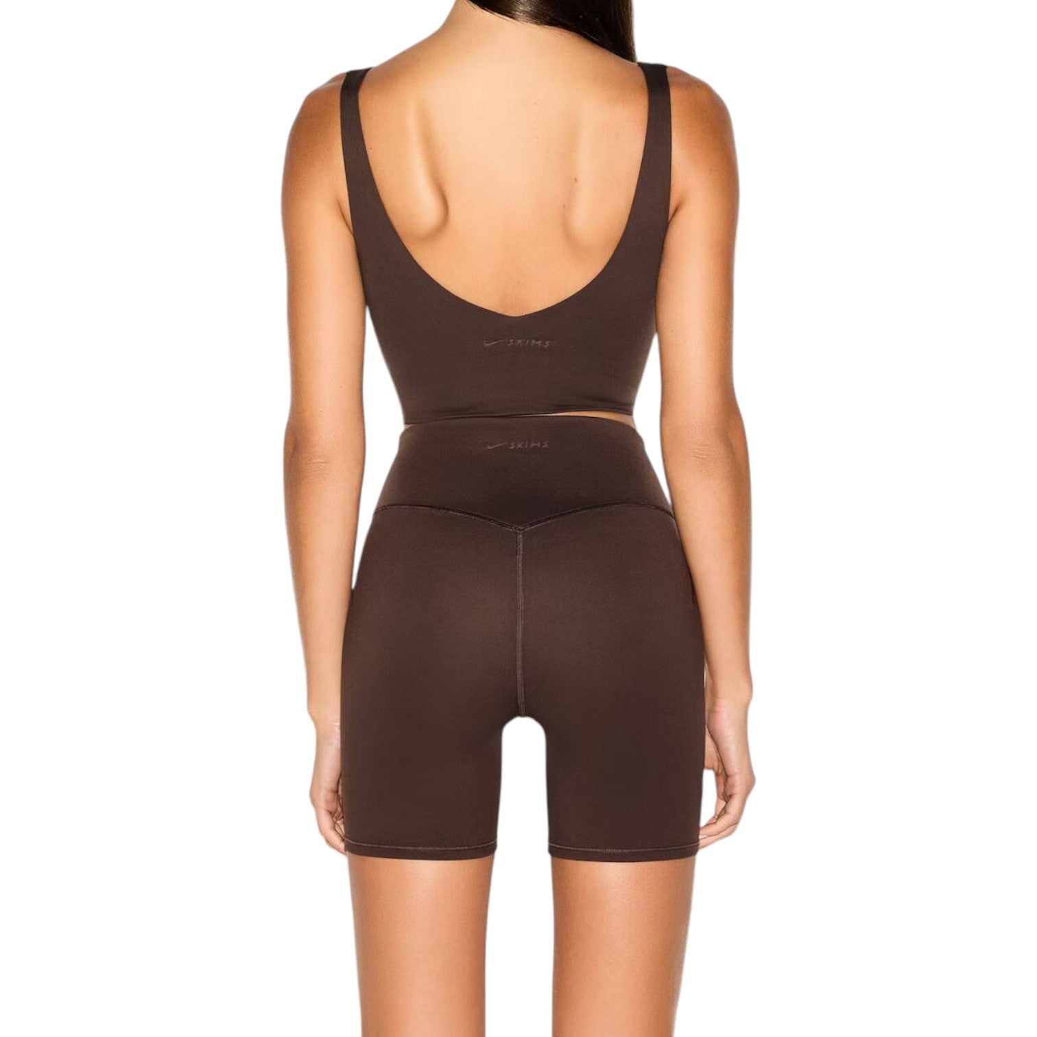 (WMNS) Nike x SKIMS Matte High-Waisted 7" Biker Shorts 'Dark Sepia' BOBKS7142W-DSP