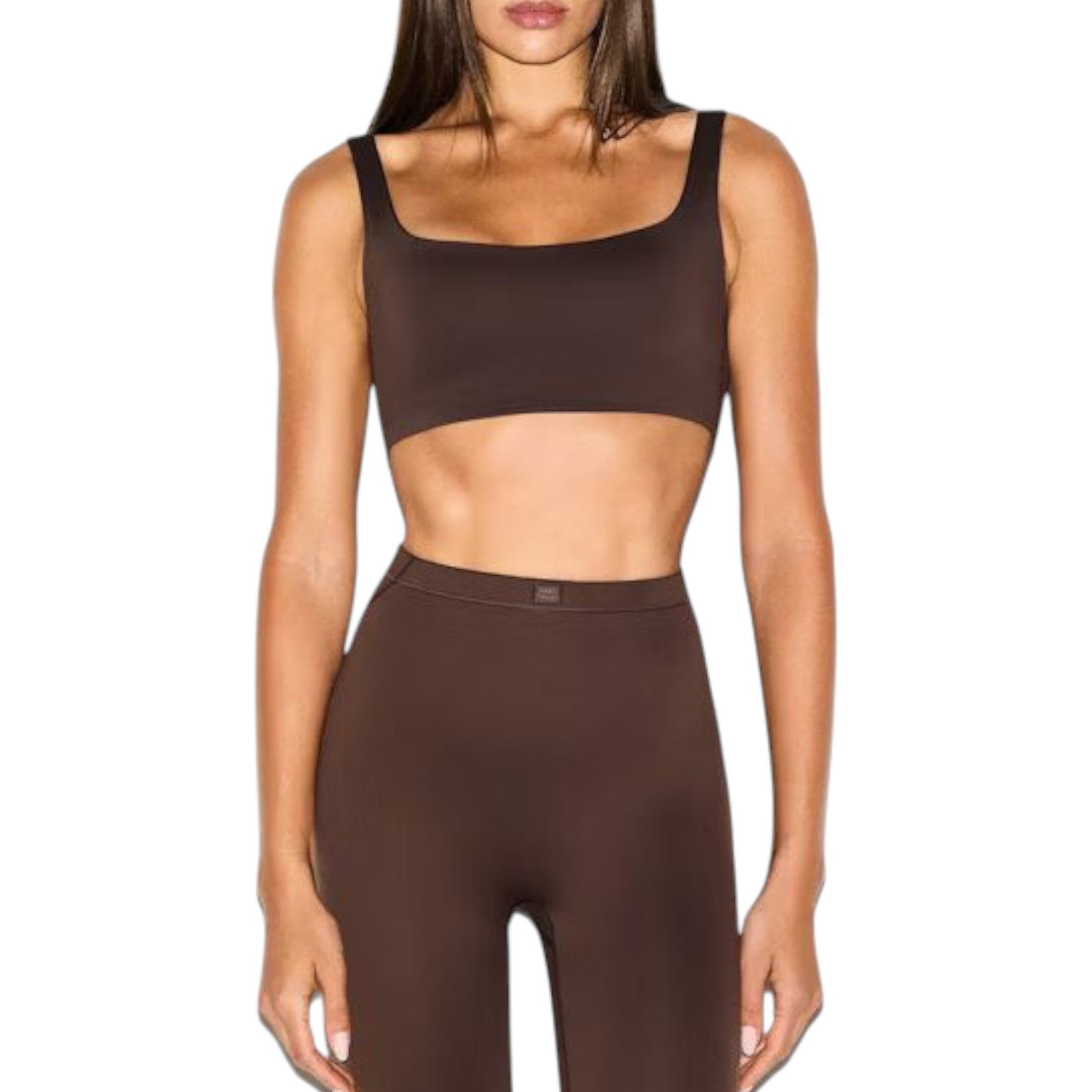 (WMNS) Nike x SKIMS Matte Scoop Neck Bra 'Dark Sepia' BRSPT2723-DSP