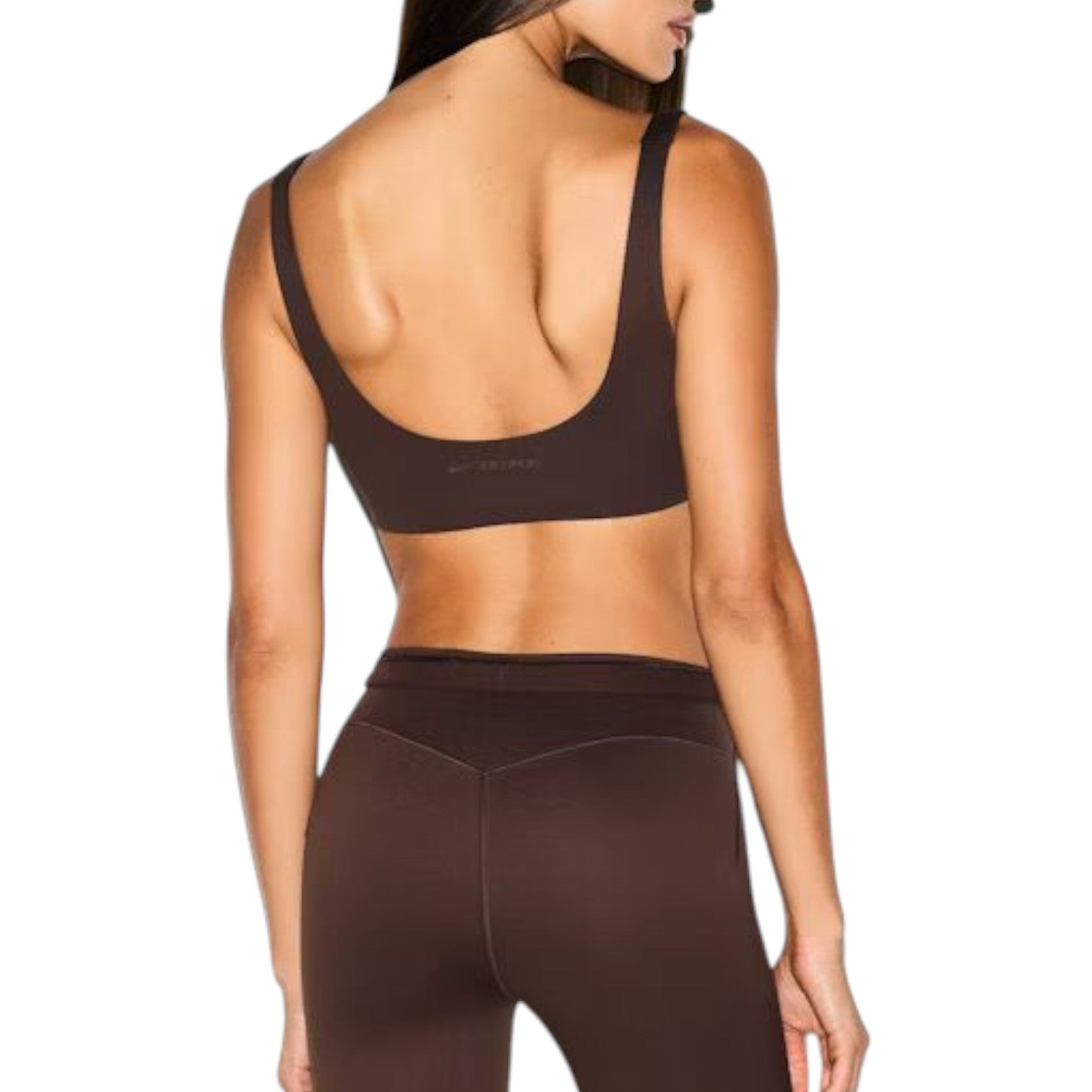 (WMNS) Nike x SKIMS Matte Scoop Neck Bra 'Dark Sepia' BRSPT2723-DSP