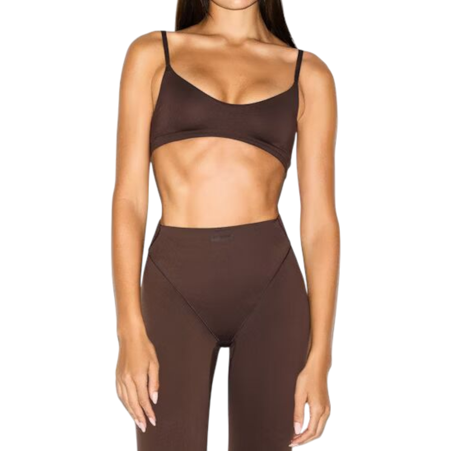 (WMNS) Nike x SKIMS Matte Micro Scoop Bra 'Dark Sepia' BRSPT5120-DSP