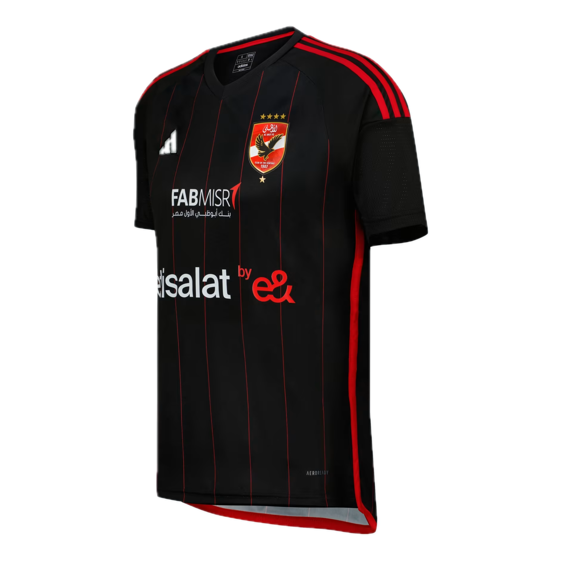 (GS) adidas Al Ahly SC 23/24 Away Jersey Asia Sizing 'Black' IU7910