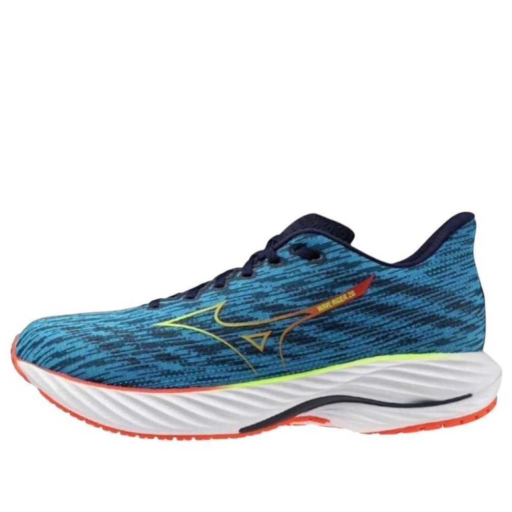 Mizuno Wave Rider 28 SW 'Blue Light Green Red' J1GC240456