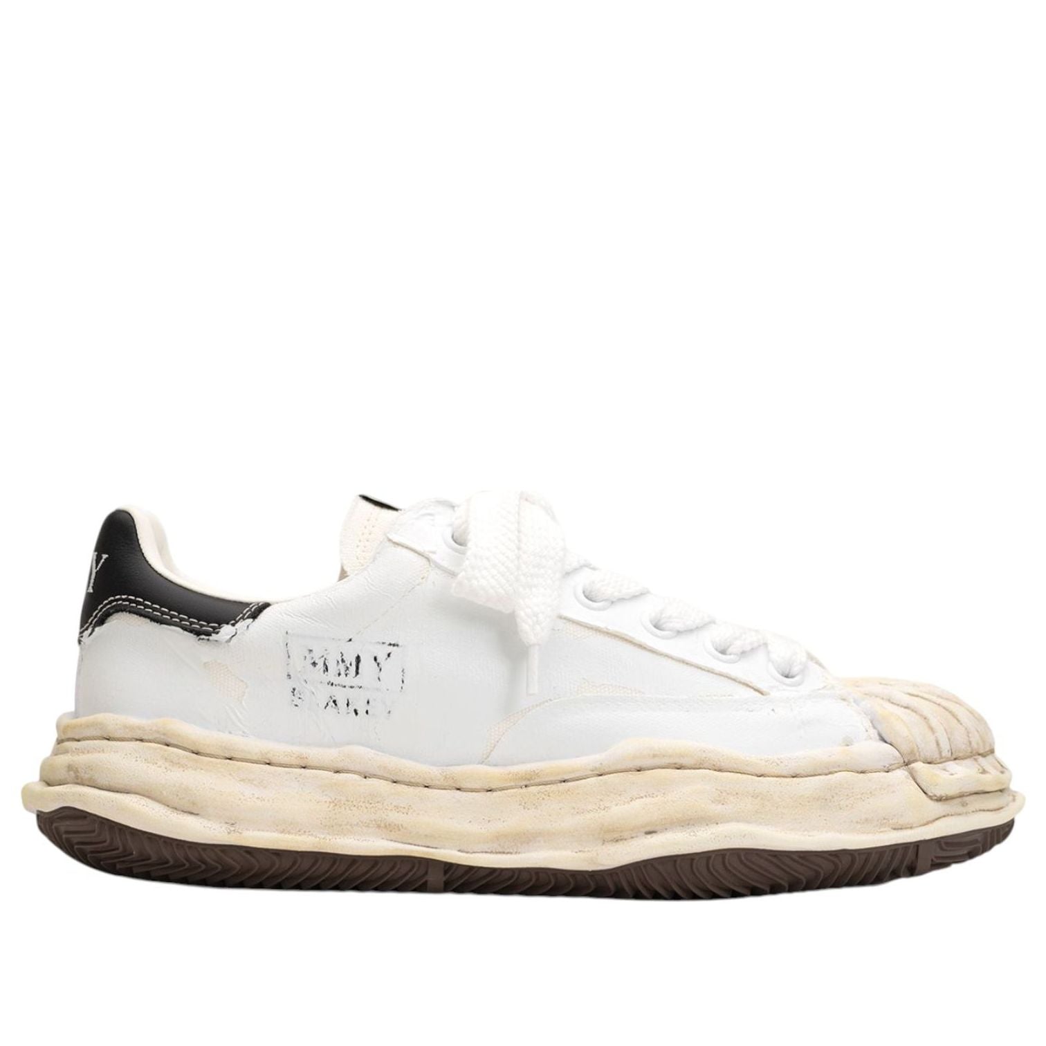 Maison MIHARA YASUHIRO BLAKEY OG Sole Film Attached Canvas Low 'White' A15FW727-WHITE