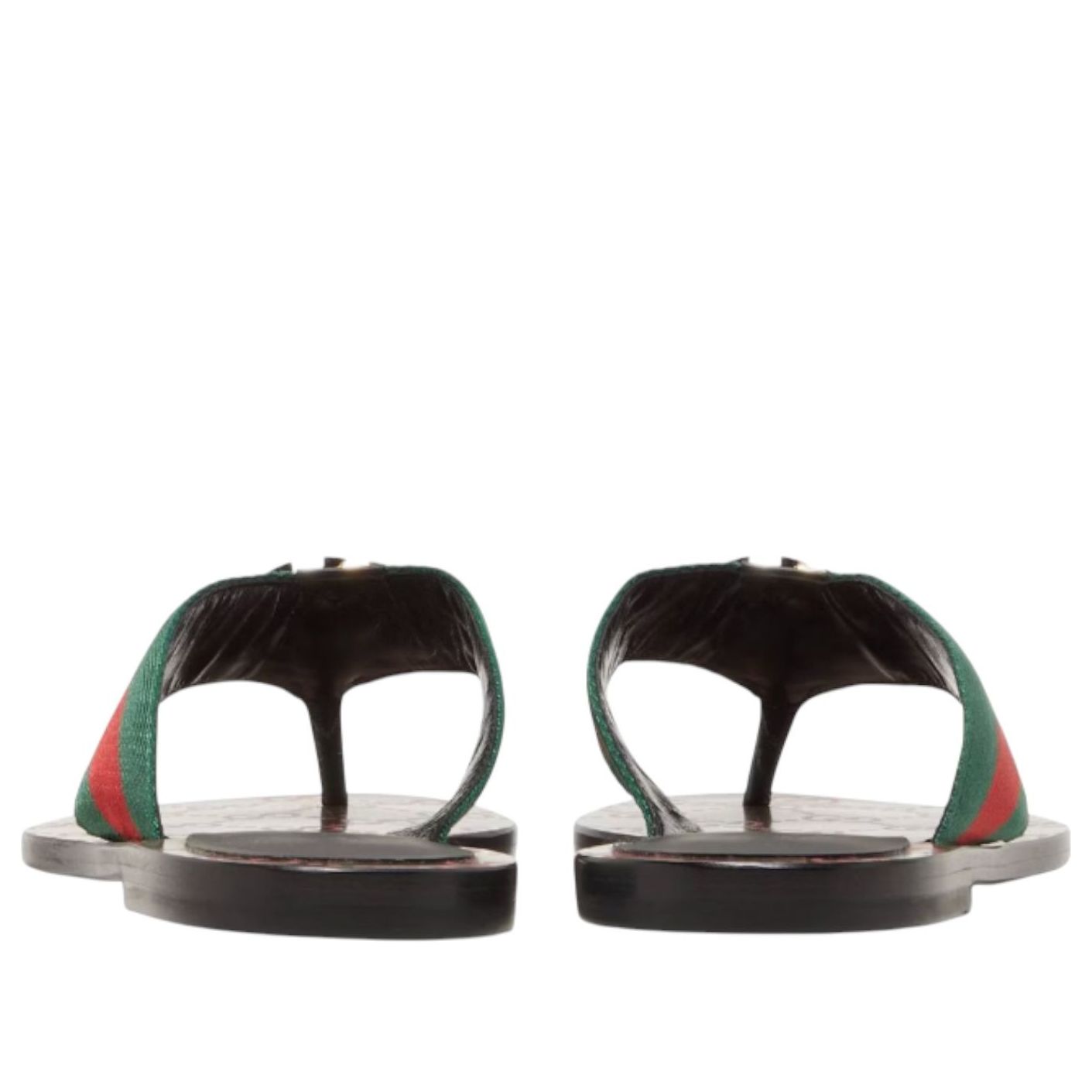 (WMNS) Gucci Web Thong Sandal 'Black' 612138-H9020-8476