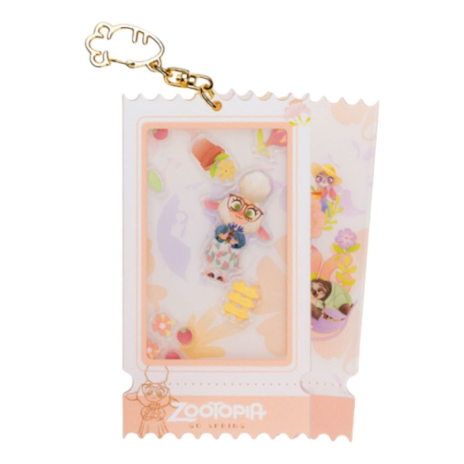 Pop Mart Nick, Judy, Lightning, Officer Benjamin Acrylic Music Keychain 'Bell Wether' PPMT-2405-2510-684802935