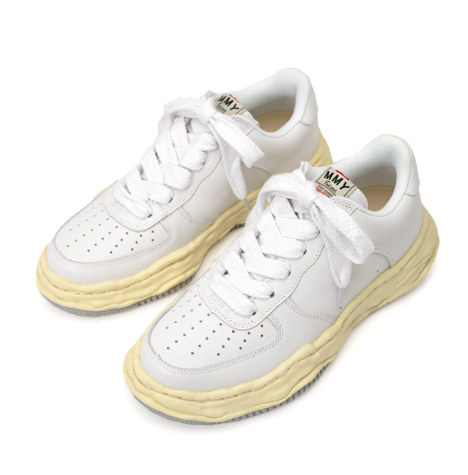 Maison MIHARA YASUHIRO WAYNE VL OG Sole Leather Low-top Sneaker 'White' A09FW730-WHT