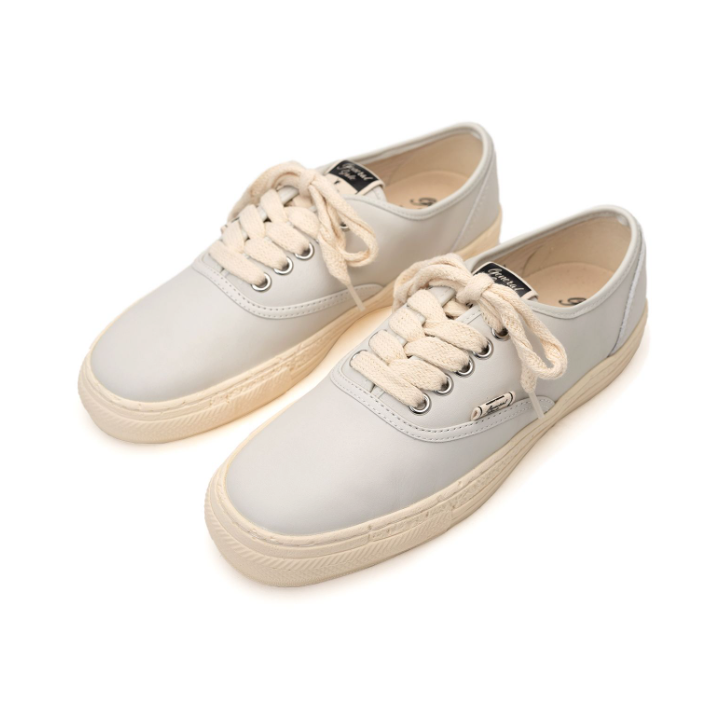Maison MIHARA YASUHIRO PAST Sole 5 - Hole Leather Low-top Sneaker 'White' S09FW203-WHT