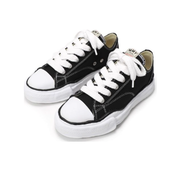 Maison MIHARA YASUHIRO PETERSON OG Sole Canvas Low 'Black' A01FW702-BLK