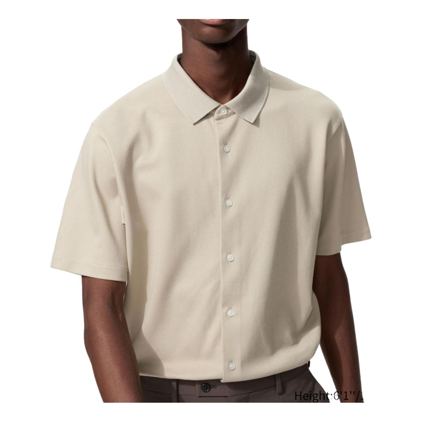 UNIQLO AIRism Polo Shirt 'Natural' 482303-30