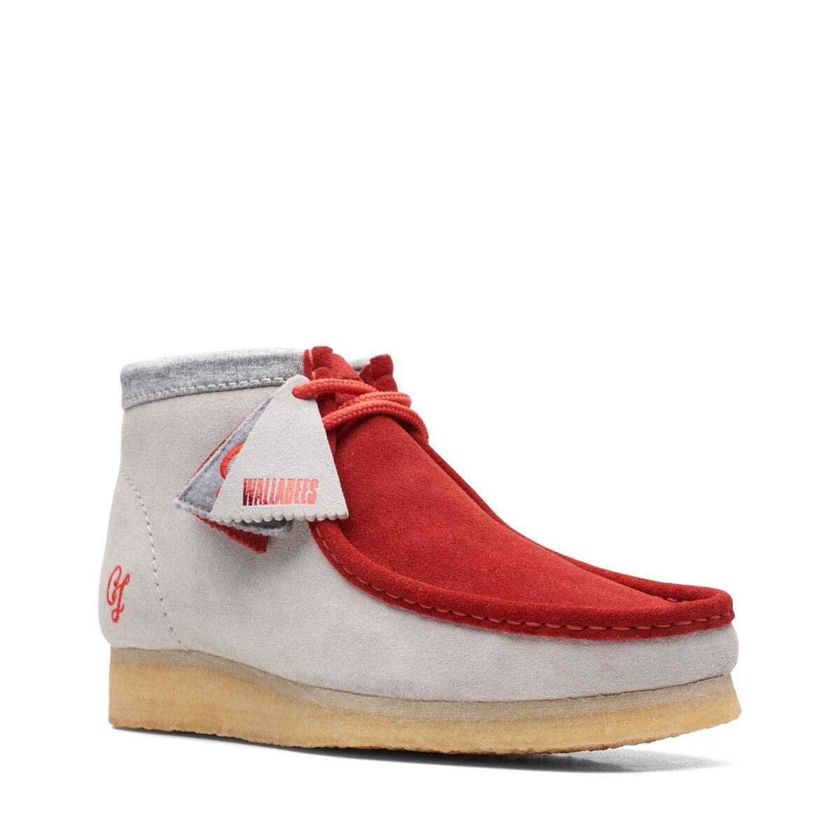 Clarks Wallabee Boots VCY 'Red Grey' 26165076