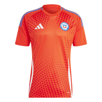 adidas Chile 24 Home Soccer Jersey Asia Sizing 'Active Red' IP8455