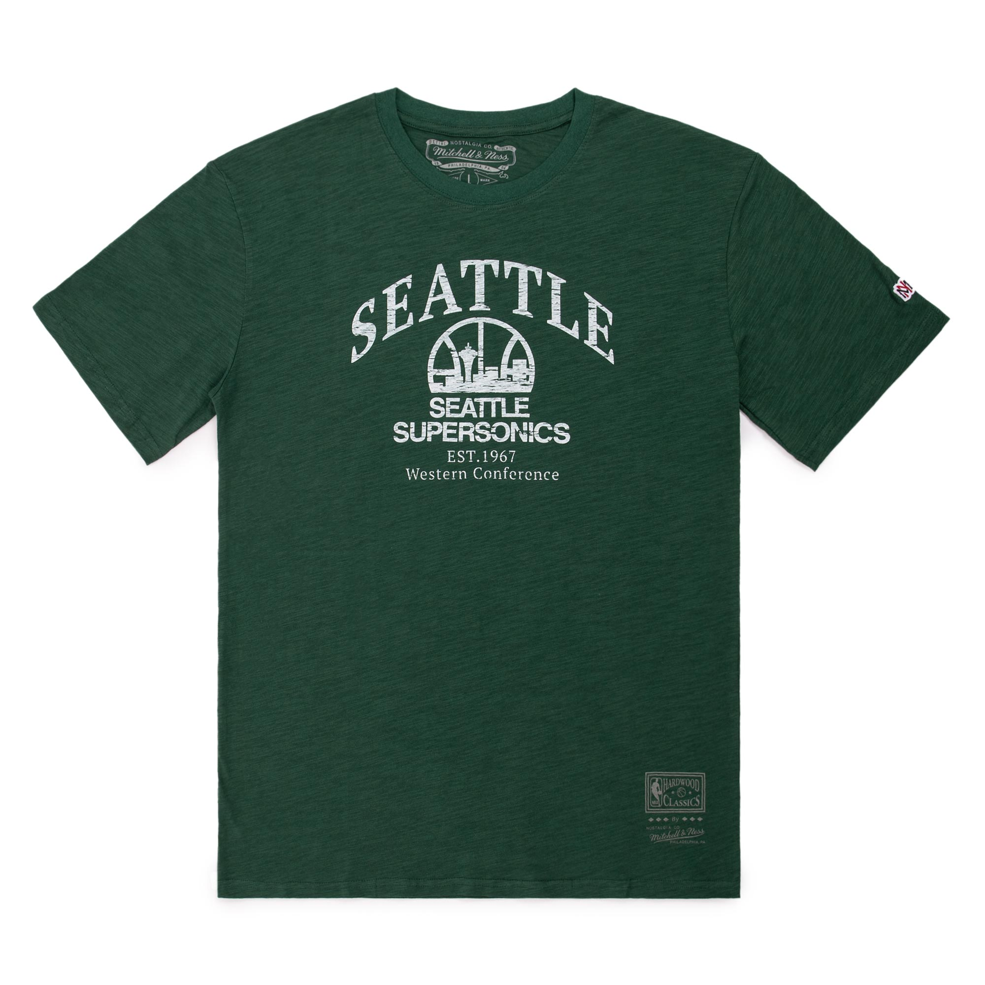 Mitchell & Ness NBA Monotone Seatle Supersonic T-Shirt 'Green' MNTS040SS