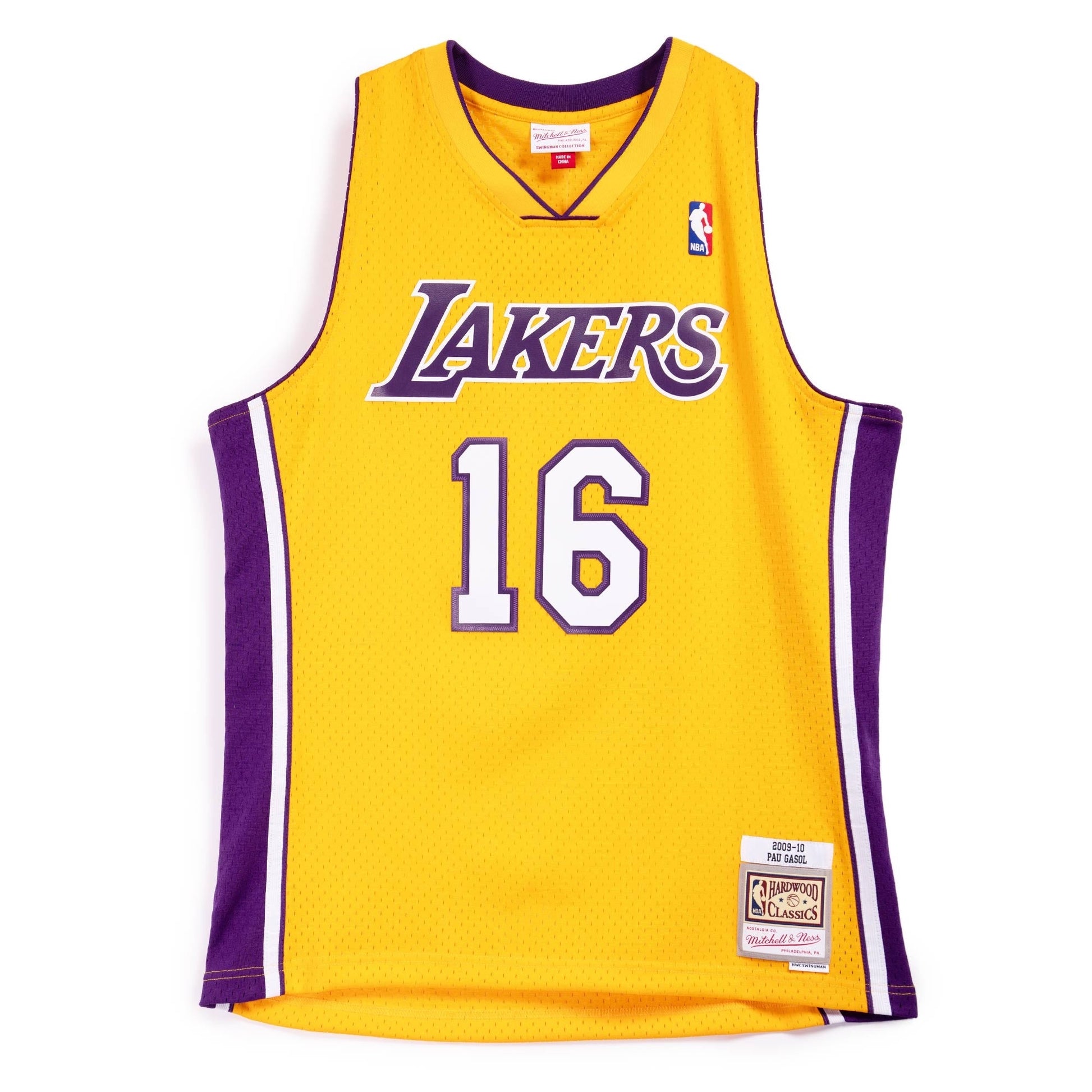 Mitchell & Ness NBA Swingman Los Angeles Lakers Gold 09-10 Jersey 'Pau Gasol' SMJY7609-LAL09PGALTGD