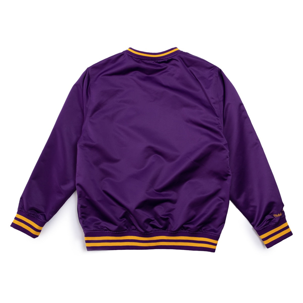 Mitchell & Ness NBA Sideline Pullover Satin Jacket 'Los Angeles Lakers' OJPO4996-LALYYPPPPURP