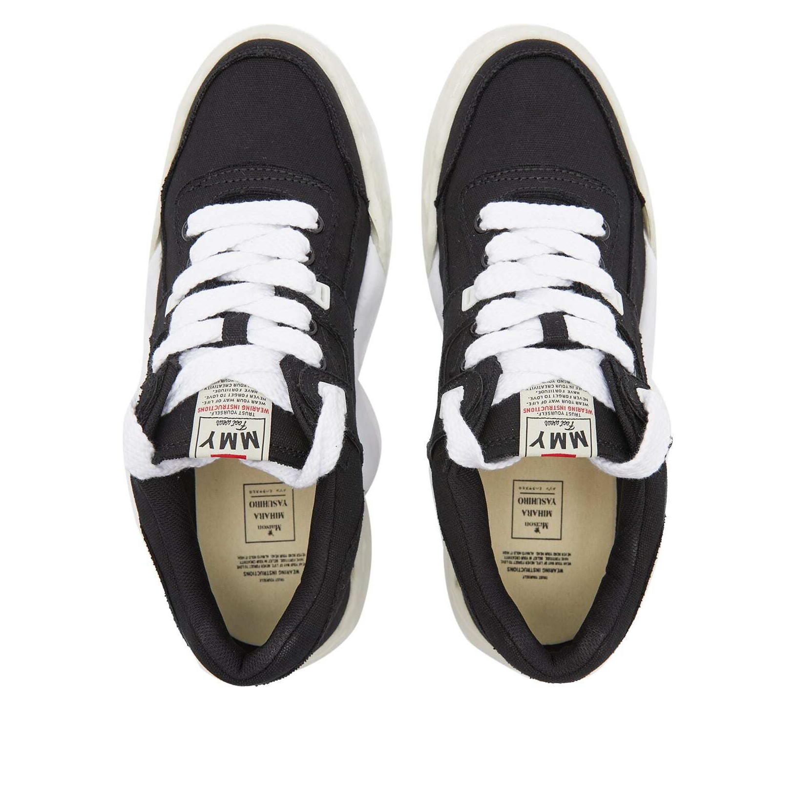 Maison MIHARA YASUHIRO Parker OG Sole Canvas Low 'Black' A08FW704-BLACK
