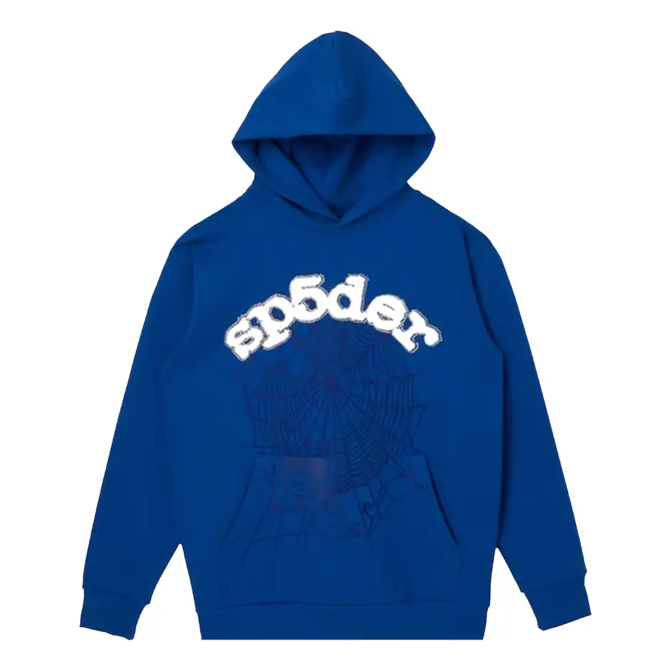 Sp5der Logo Hoodie 'Blue' 2406-100000106LHS-BLUE