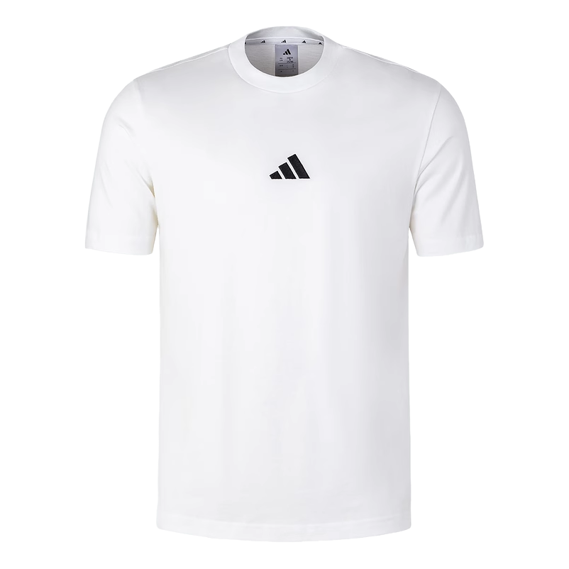 adidas Breathable T-Shirt Asia Sizing 'White Black' JY8561