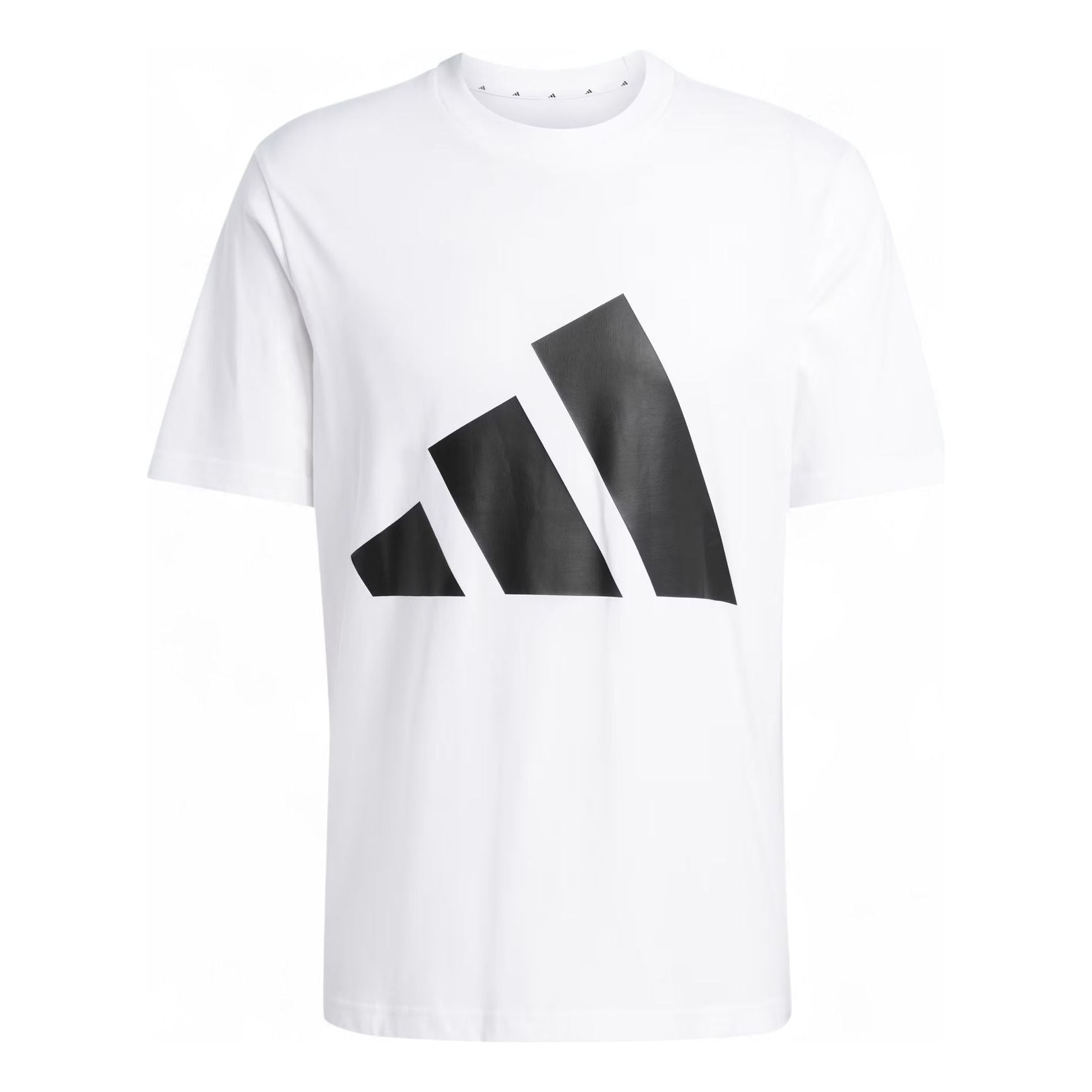 adidas Essentials Big Logo T-Shirt Asia Sizing 'Black White' JE8943