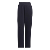 (WMNS) adidas FW24 Small Logo Fleece Joggers Asia Sizing 'Navy Silver' JJ3572