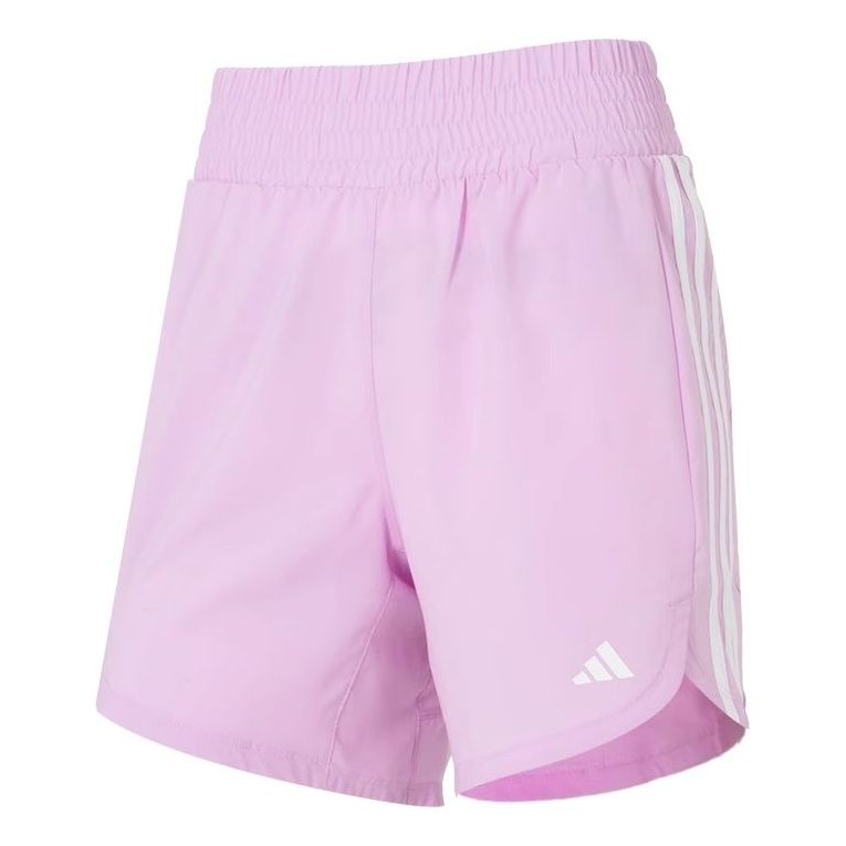 (WMNS) adidas PACER WVN HIGH Shorts Asia Sizing 'Pink' JD2290