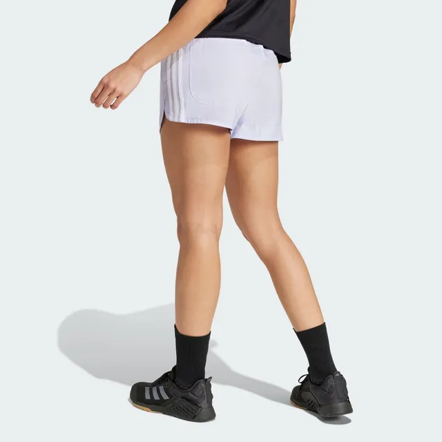 (WMNS) adidas Pacer Training 3 Stripes Shorts Asia Sizing 'Purple' JD2298