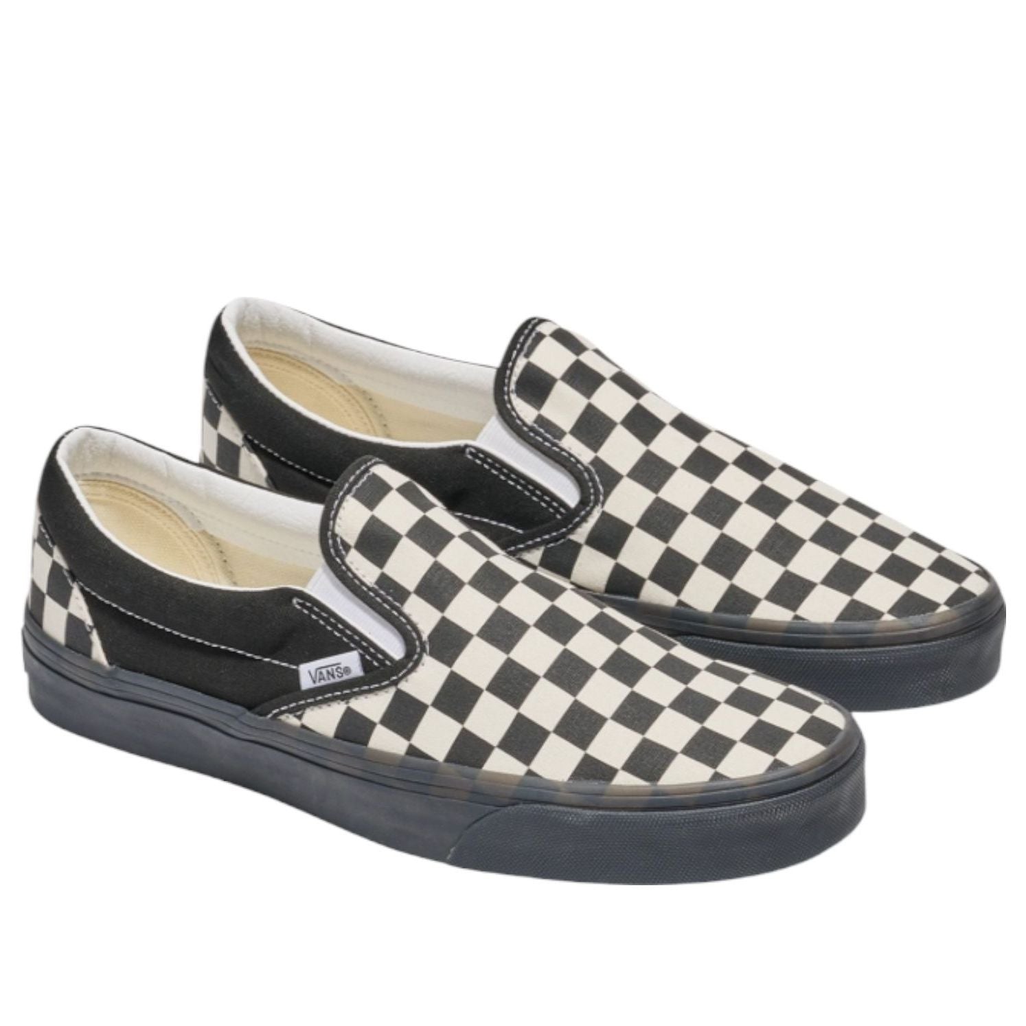 Vans Classic Slip-On Checkerboard 'Black White Black Midsole' VN000D5PYB2
