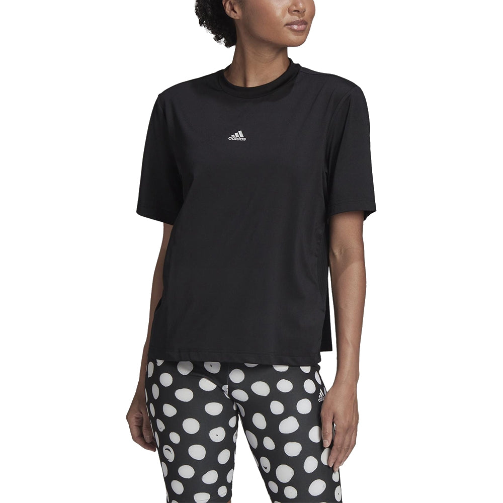 (WMNS) adidas You For You T-Shirt Asia Sizing 'Black' HB1530