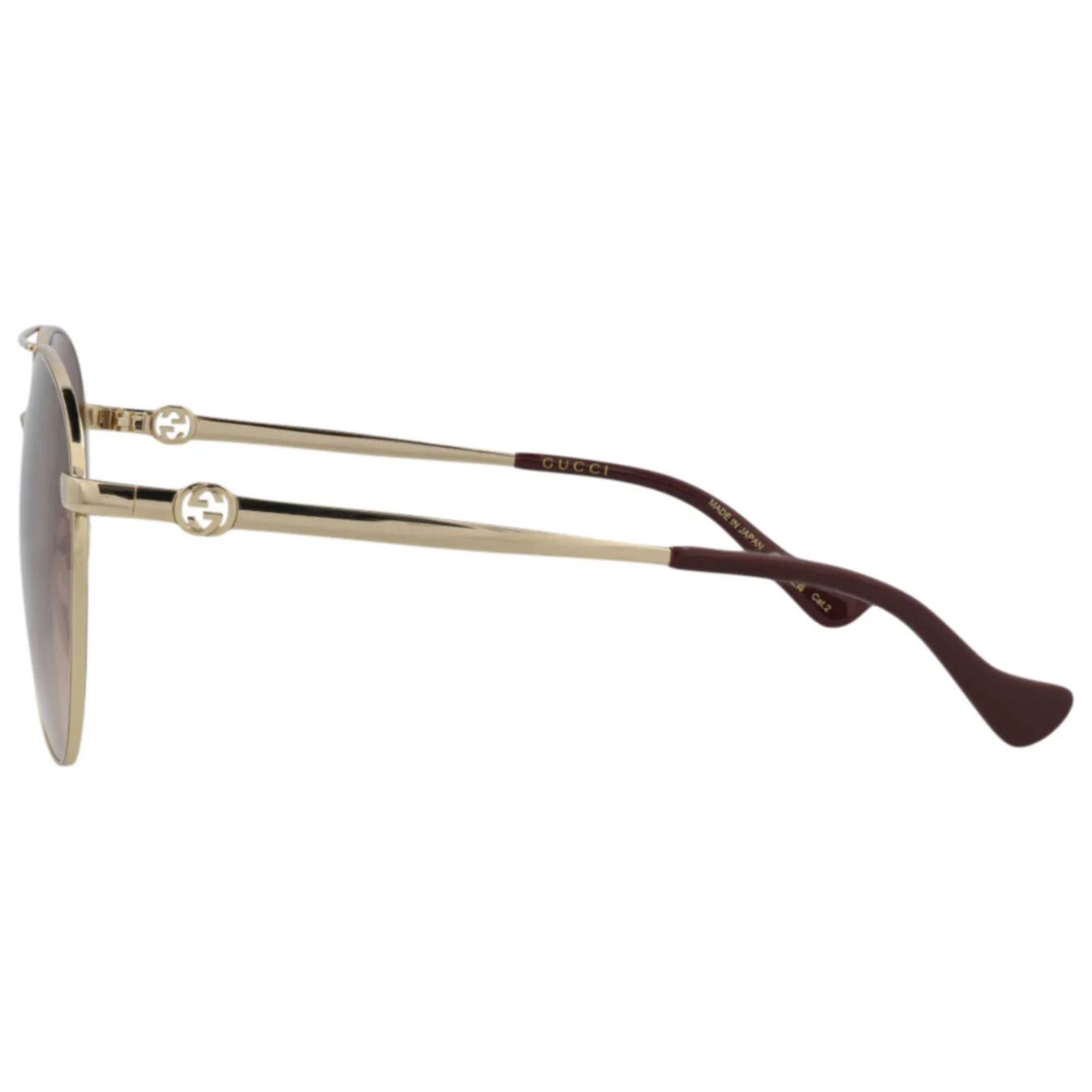 Gucci Aviator-Frame Metal Sunglasses 'Gold Brown' GG1088S-30012964-002