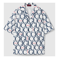 Gucci Maxi Gucci Print Fabric Shirt 'White Blue' 790723ZAQL49059