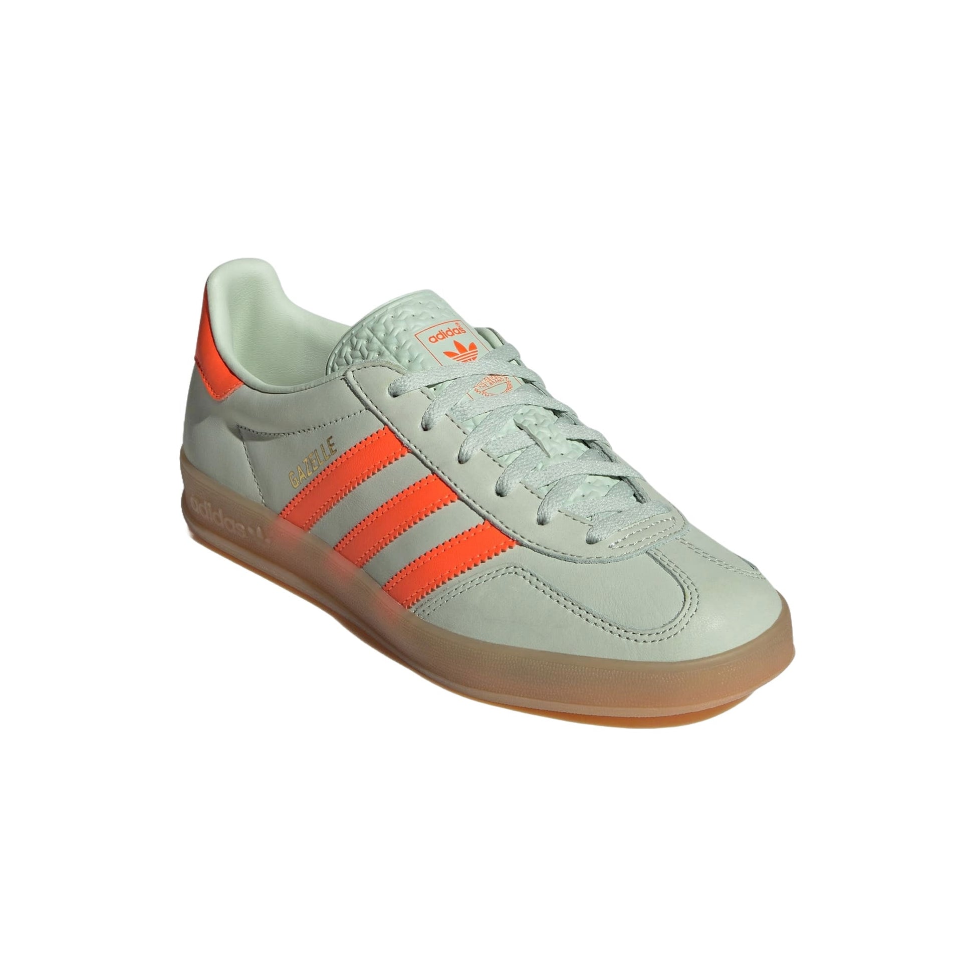 (WMNS) adidas Gazelle Indoor 'Linen Green Solar Orange' IF6982