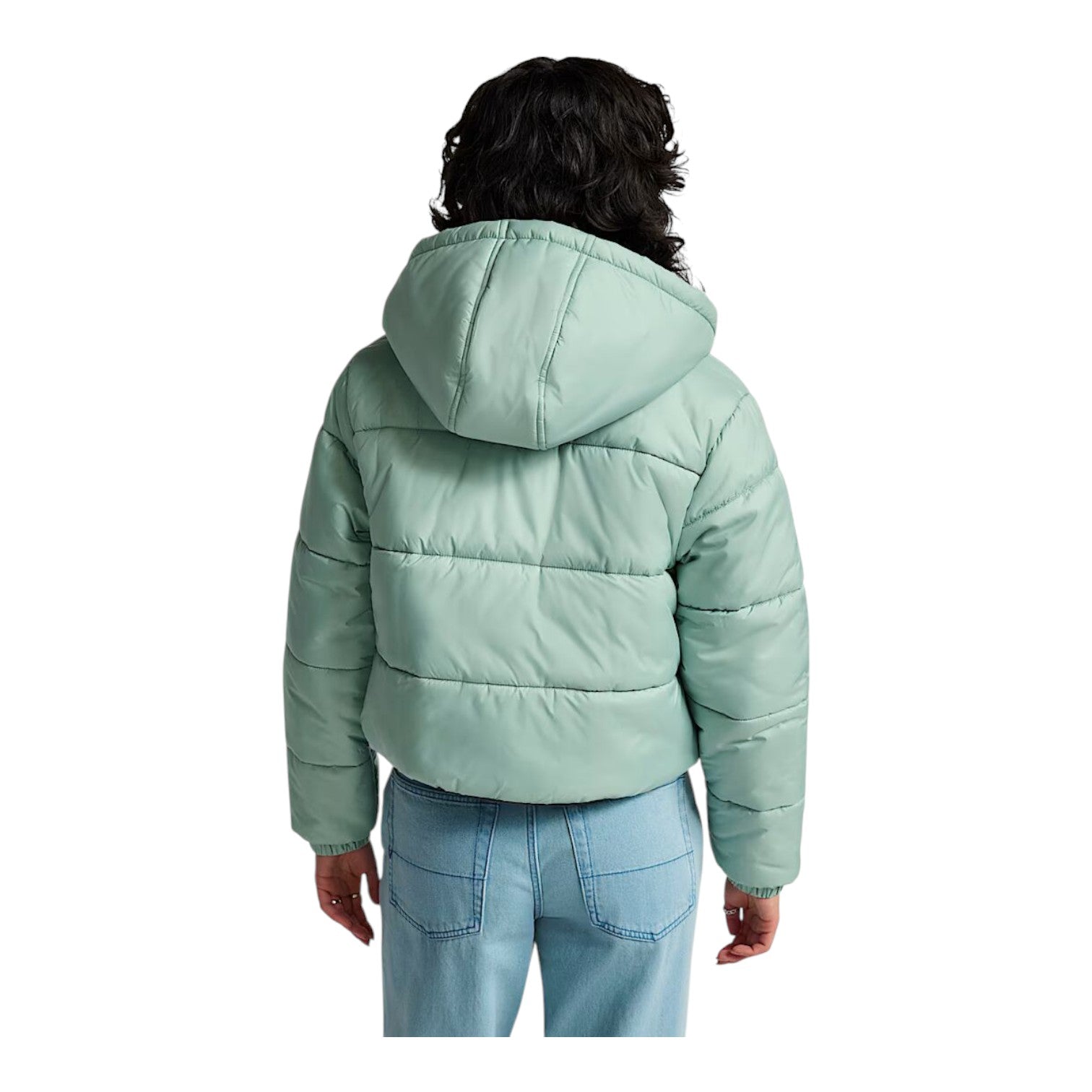 (WMNS) Vans Hillgate Cropped Puffer Jacket 'Olive Green' VN000PK1EMW