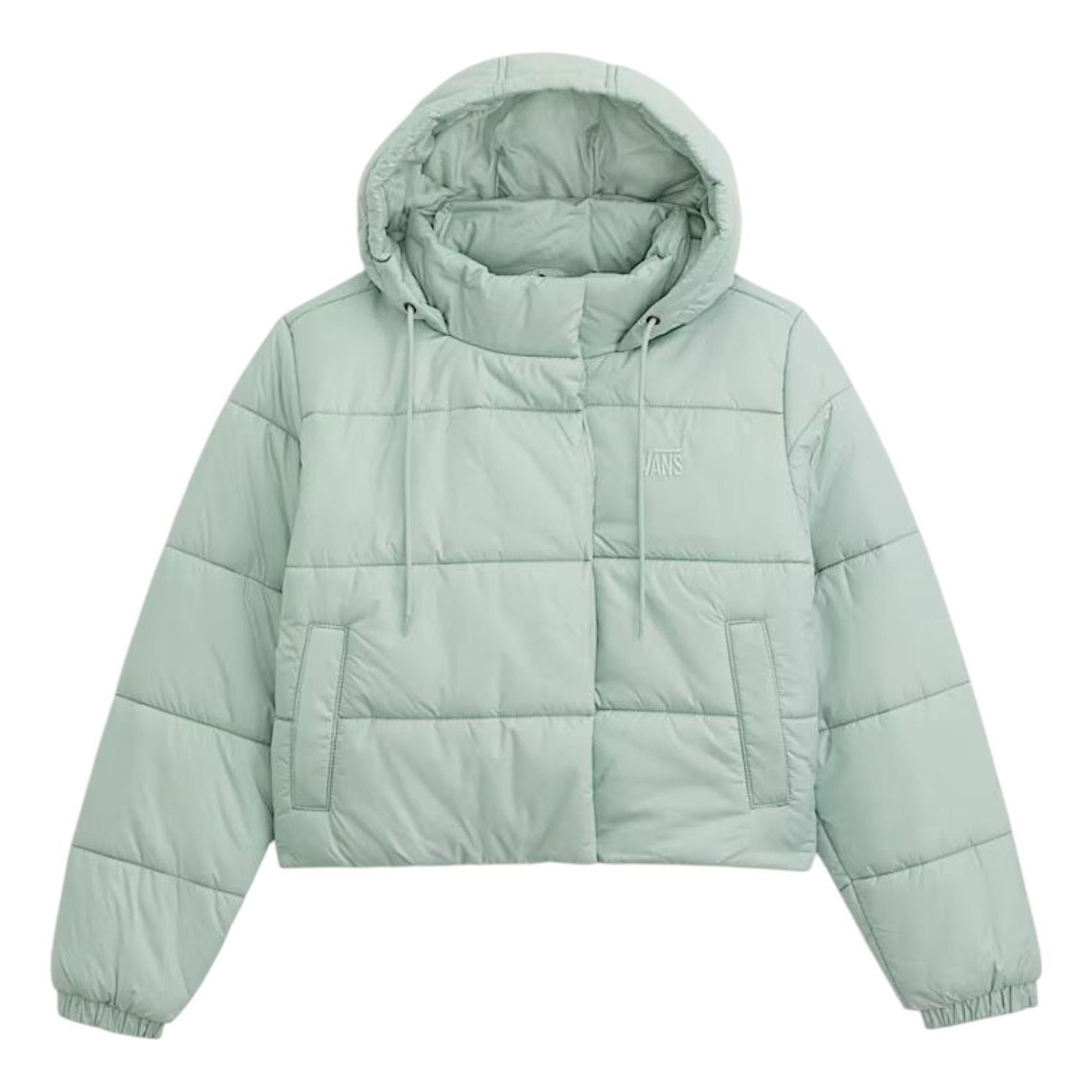 (WMNS) Vans Hillgate Cropped Puffer Jacket 'Olive Green' VN000PK1EMW
