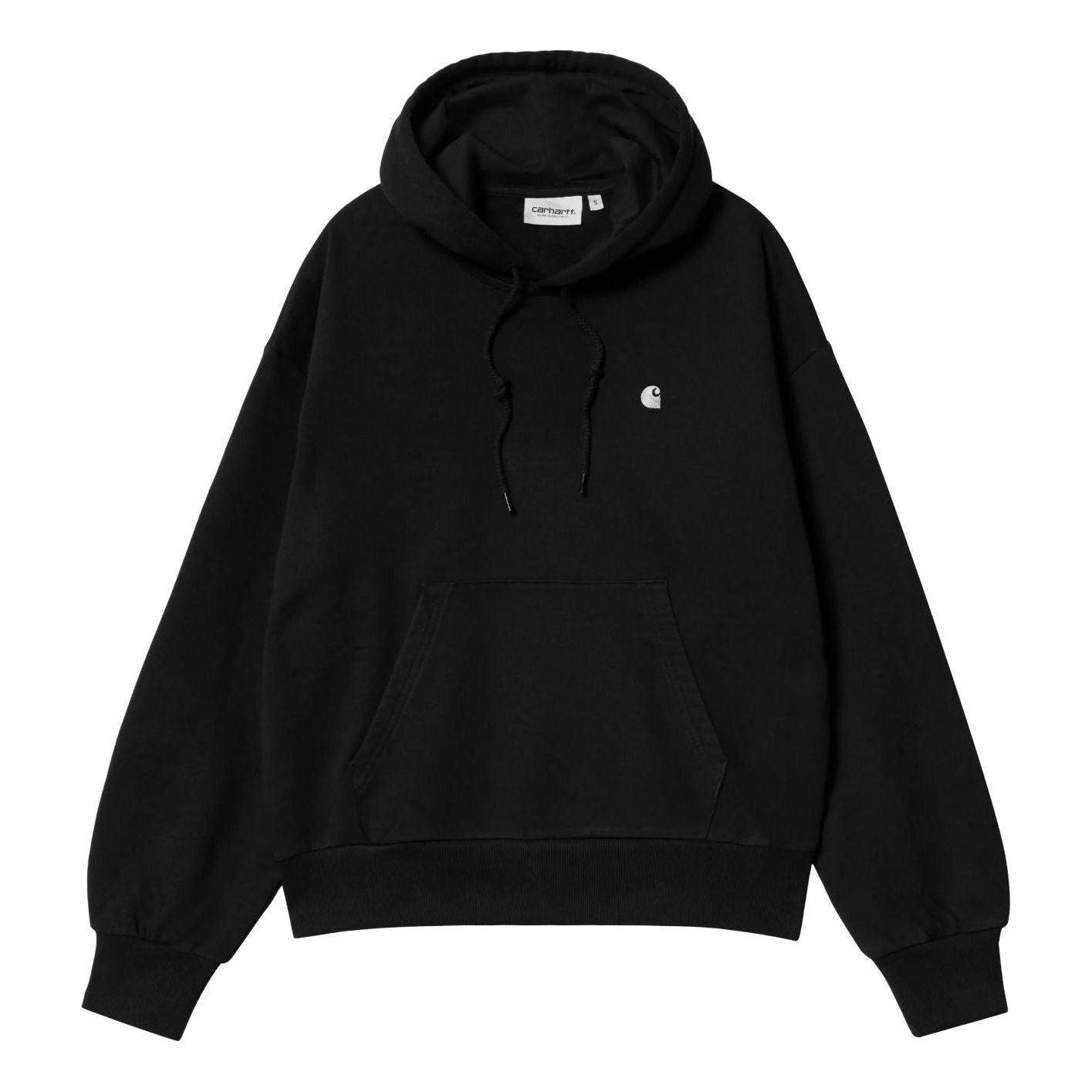 (WMNS) Carhartt WIP Hooded Casey Sweatshirt 'Black Silver' I032644-0M4-XX