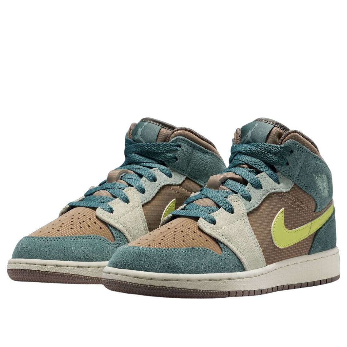(GS) Air Jordan 1 Mid We Outside 'Khaki Hasta' IF2873-200
