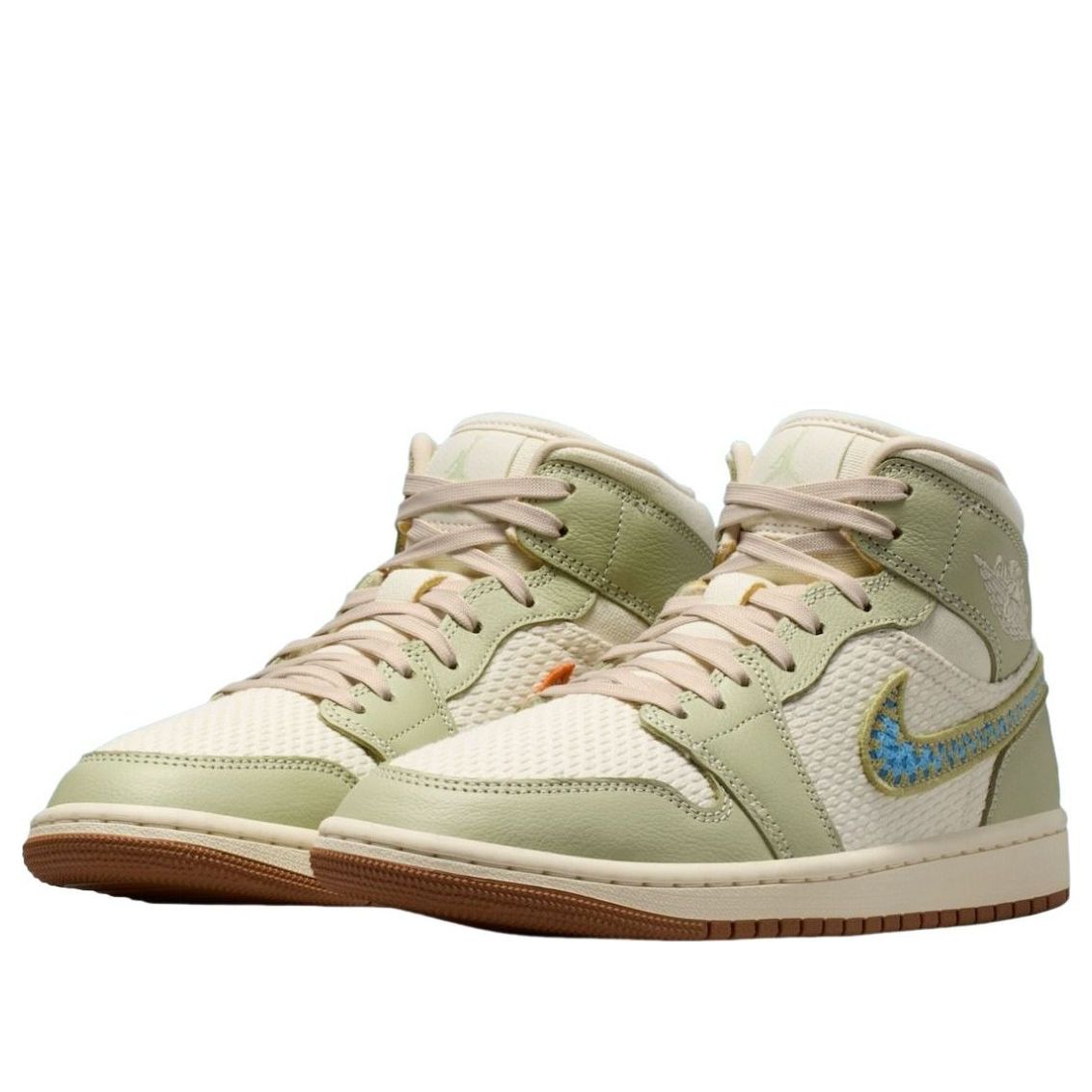 (WMNS) Air Jordan 1 Mid Woven 'Olive Aura' II0570-302