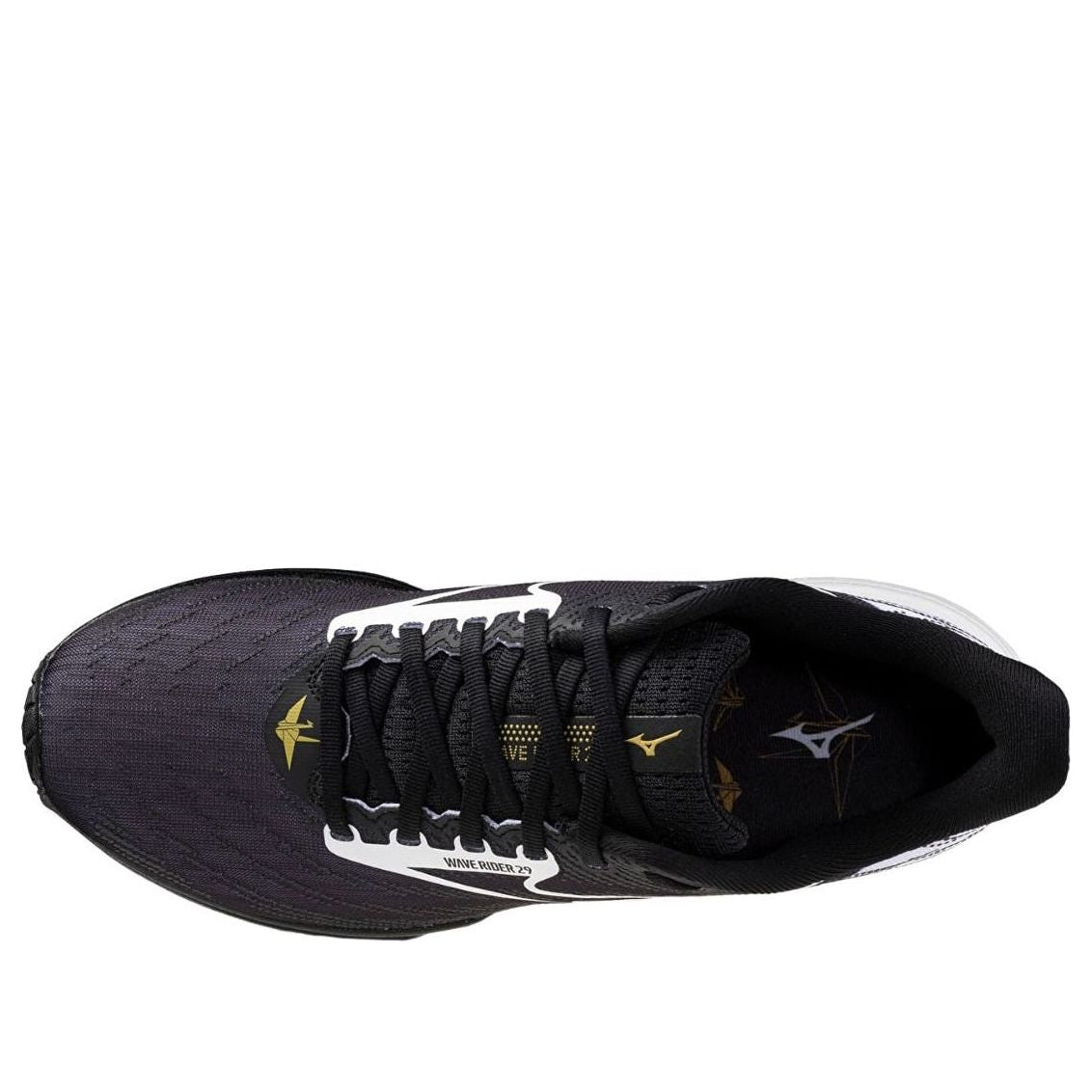 Mizuno Wave Rider 29 'Black White Gold' J1GC266301